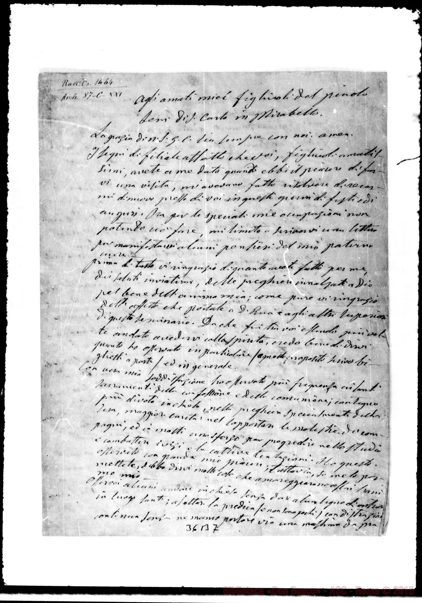 Fotogramma B 7 — Mirabello, Collegio