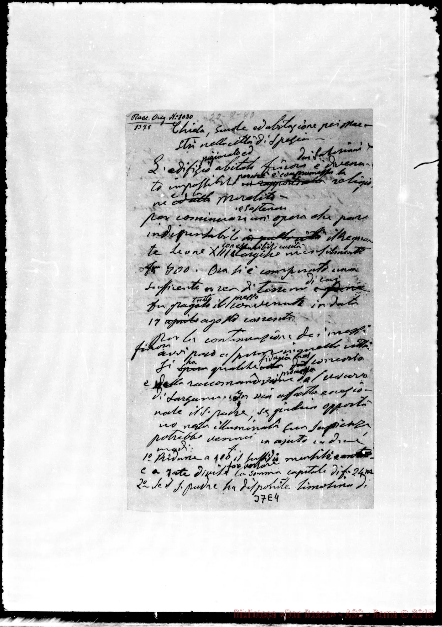 Fotogramma E 4 — Nina Lorenzo, Card. Segret. di Stato
