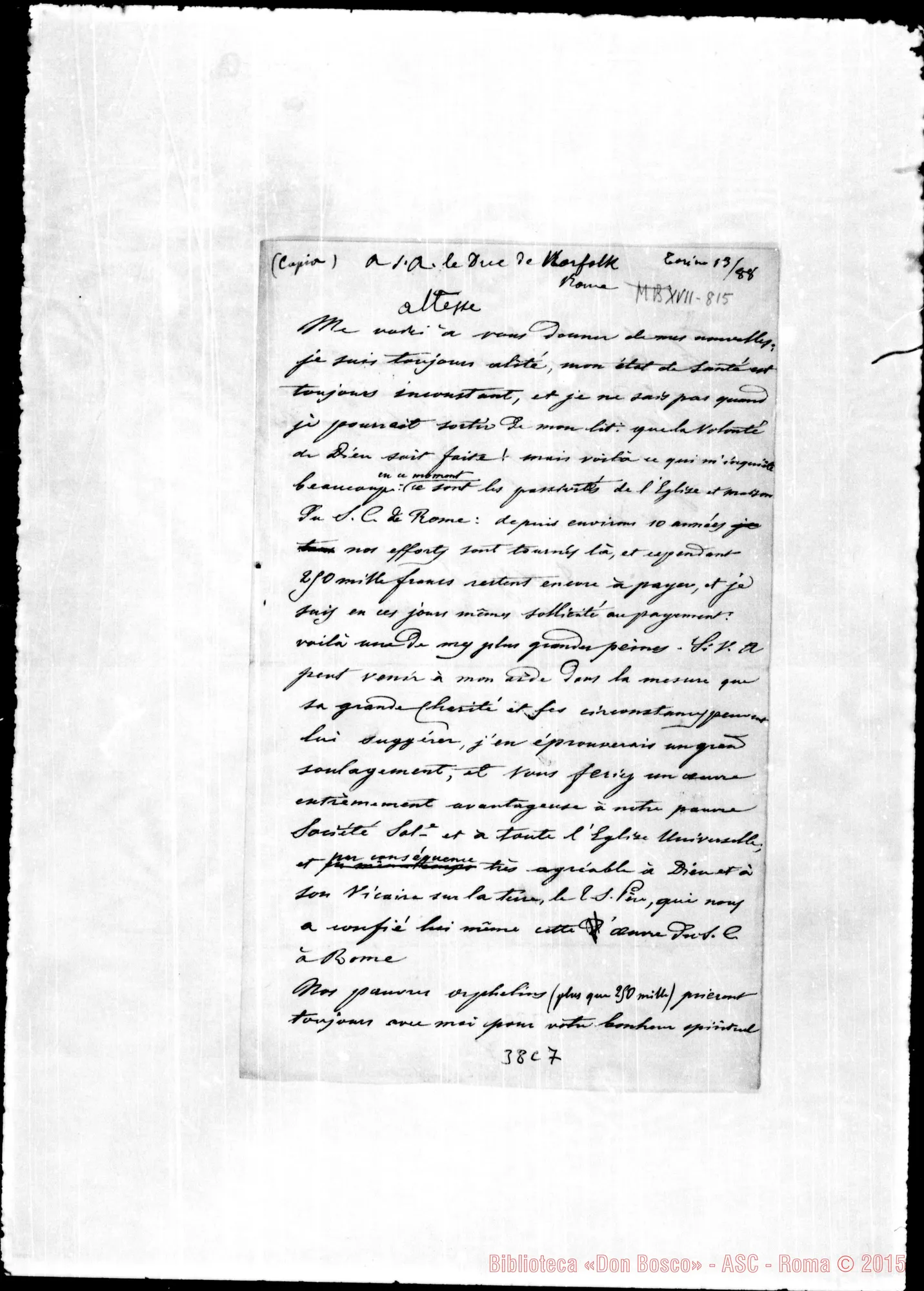 Fotogramma C 7 — Norfolk, Duca di