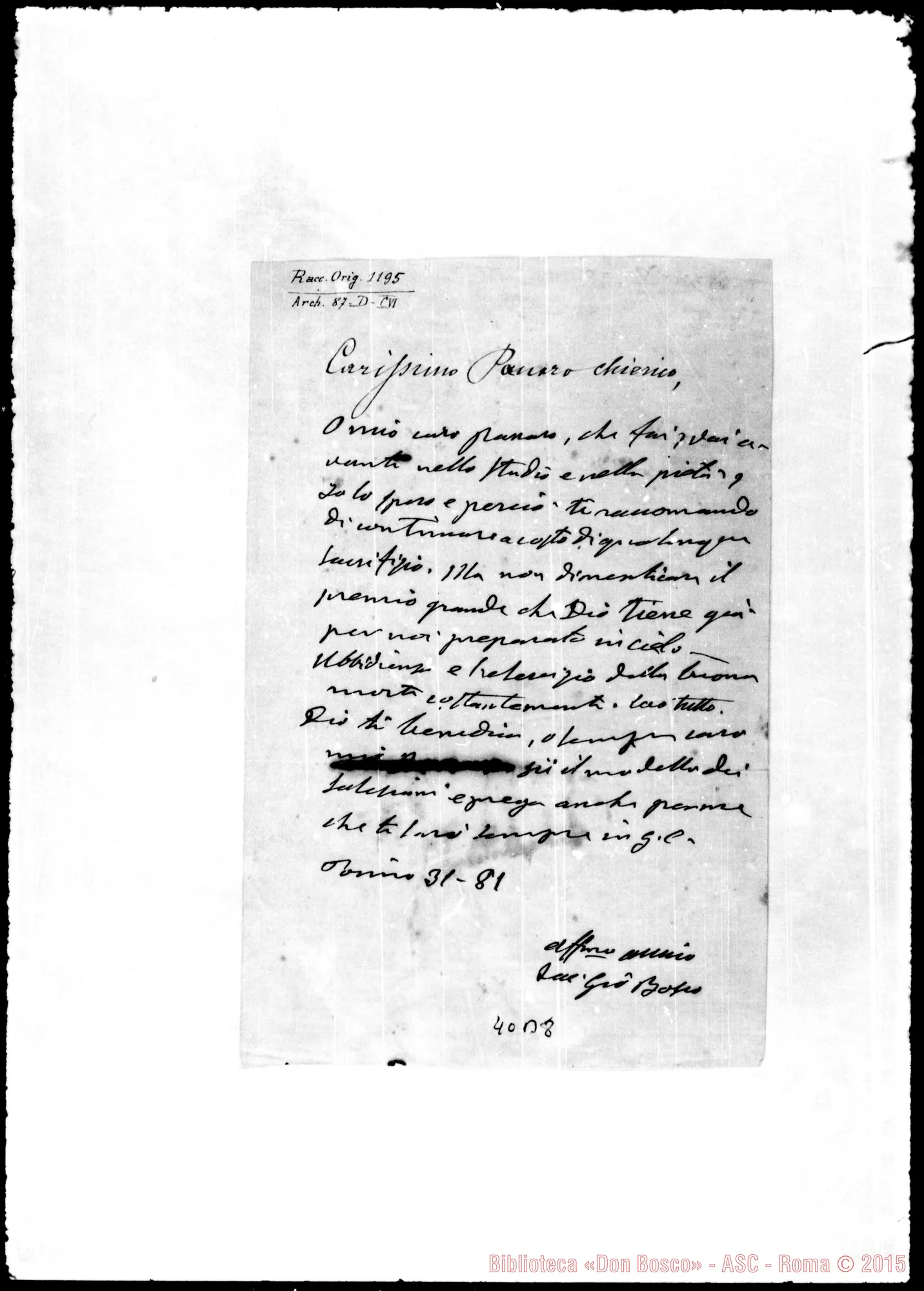 Fotogramma B 8 — Panaro Bartolomeo, Ch. SDB