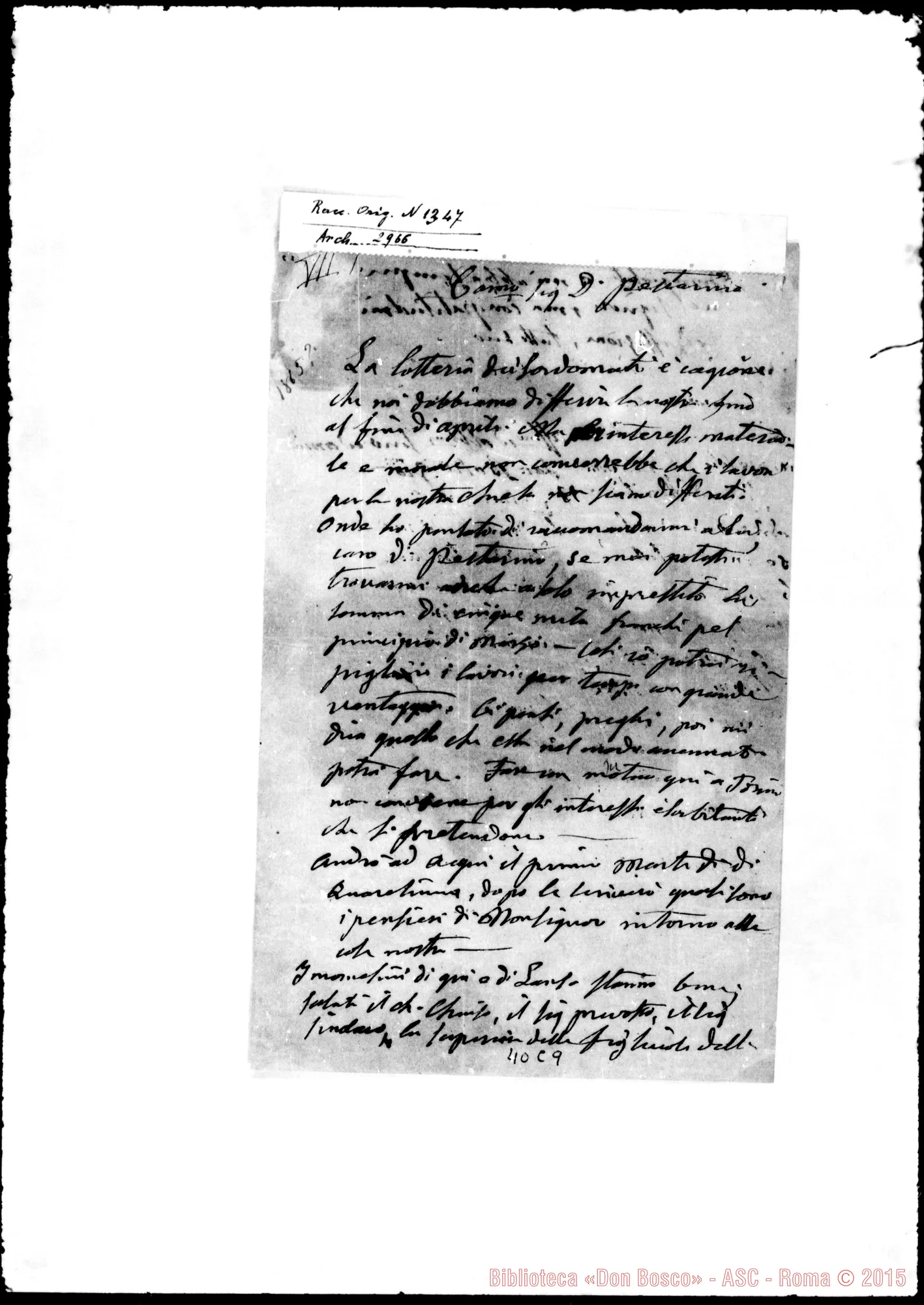 Fotogramma C 9 — Pestarino Domenico, sac. SDB