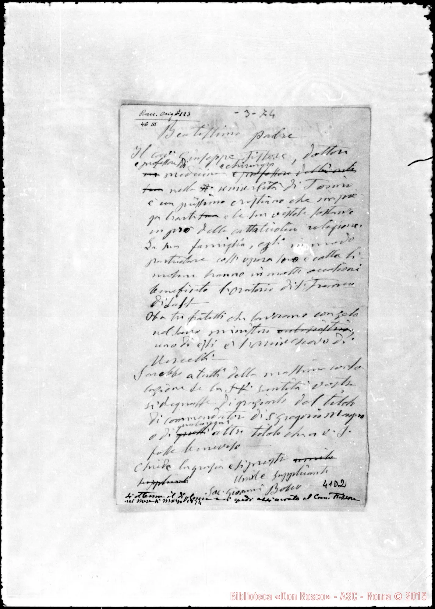 Fotogramma D 2 — Pio IX, Papa
