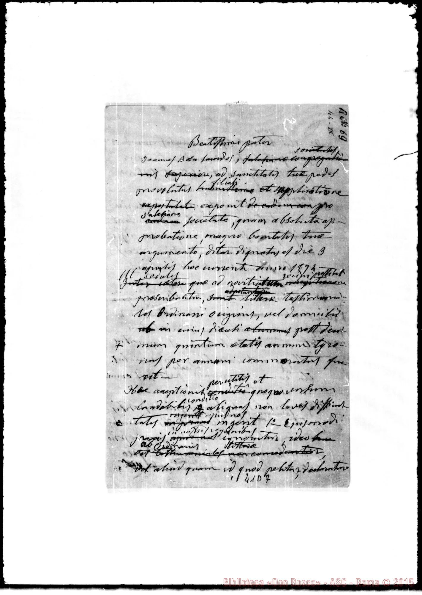 Fotogramma D 7 — Pio IX, Papa