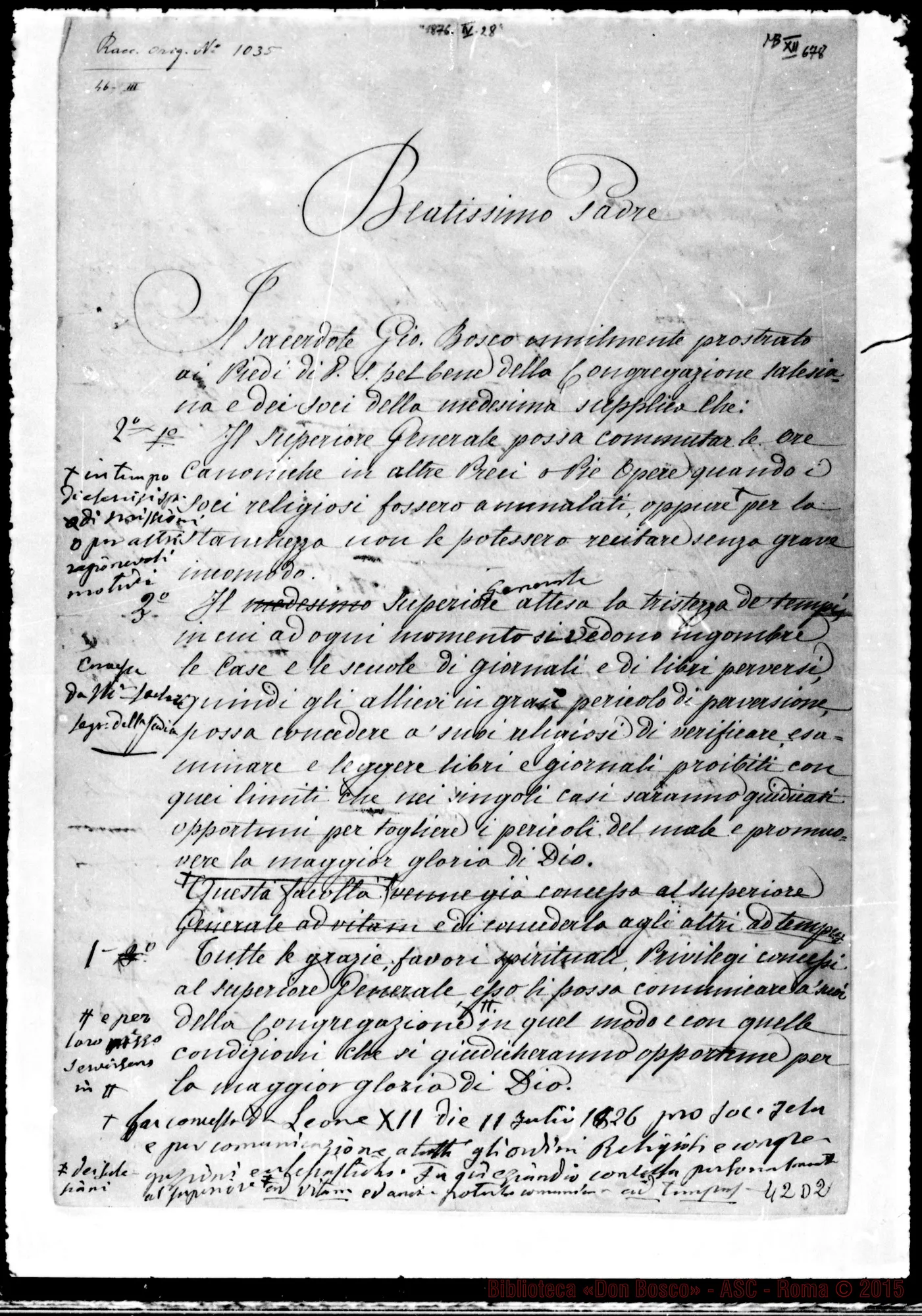Fotogramma D 2 — Pio IX, Papa