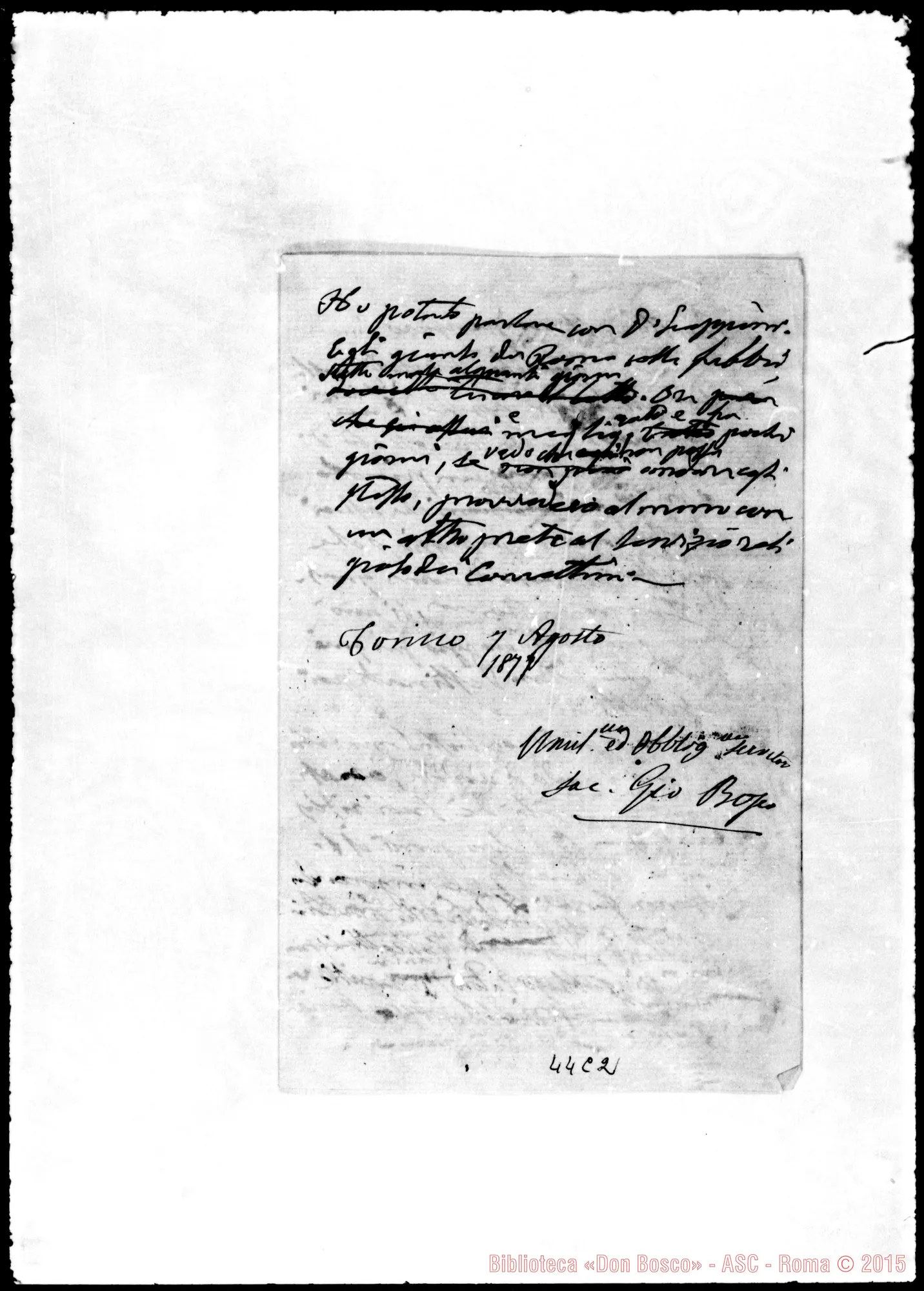 Fotogramma C 2 — Randi, Card. Pref. Economia Propaganda Fide