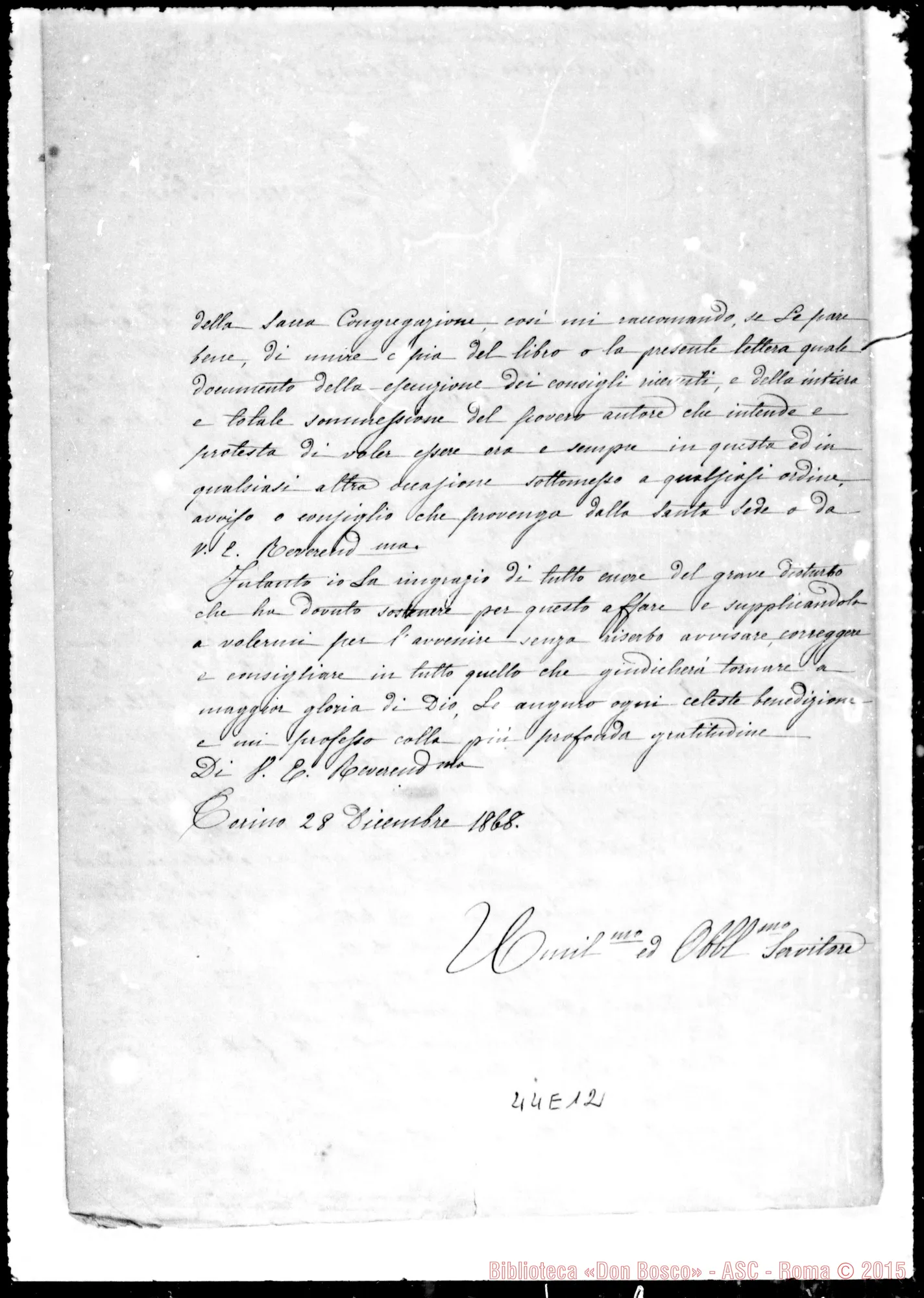 Fotogramma E 12 — Riccardi Alessandro di Netro, Arcivesc.