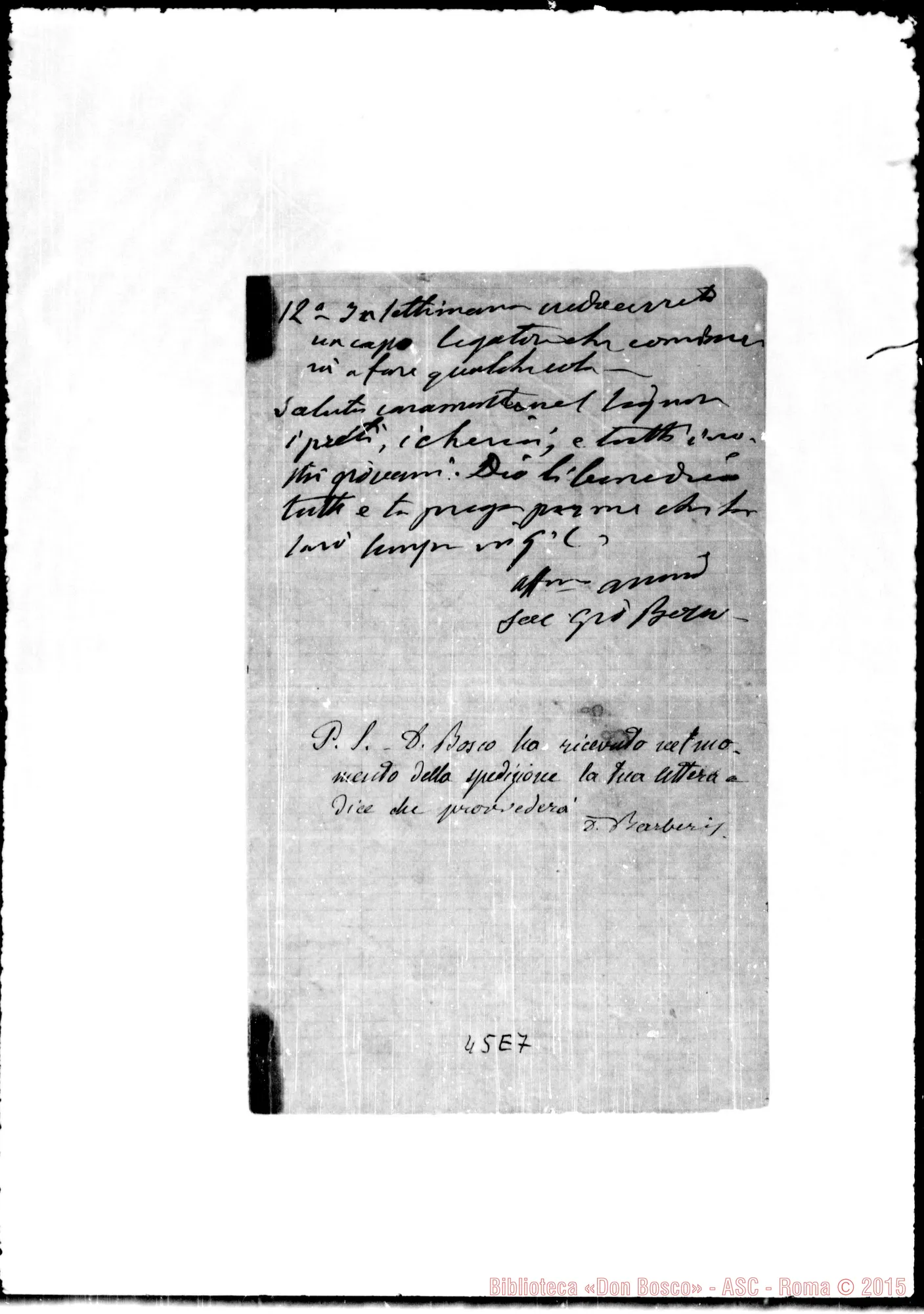 Fotogramma E 7 — Ronchail Giuseppe, sac. SDB