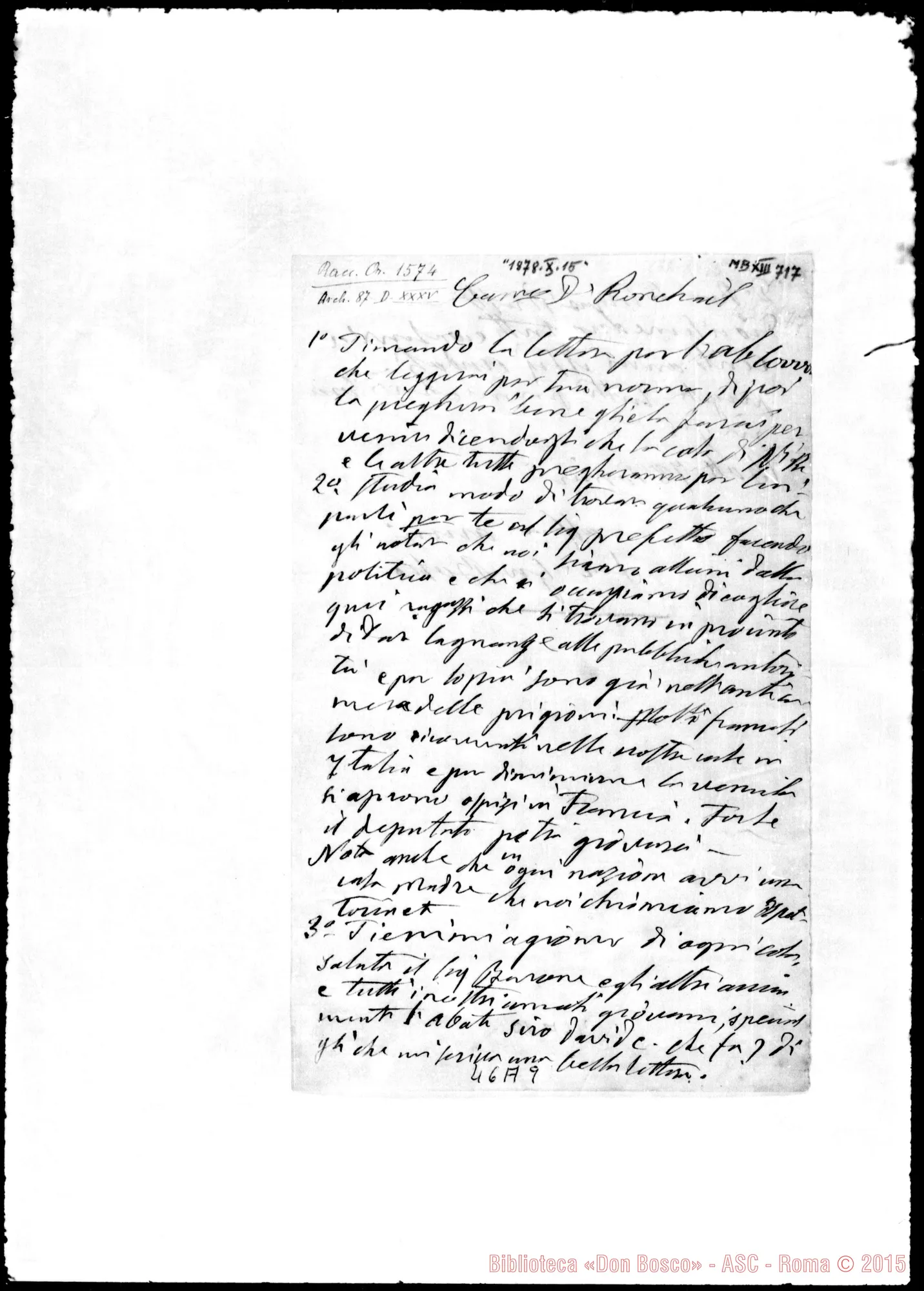 Fotogramma A 9 — Ronchail Giuseppe, sac. SDB