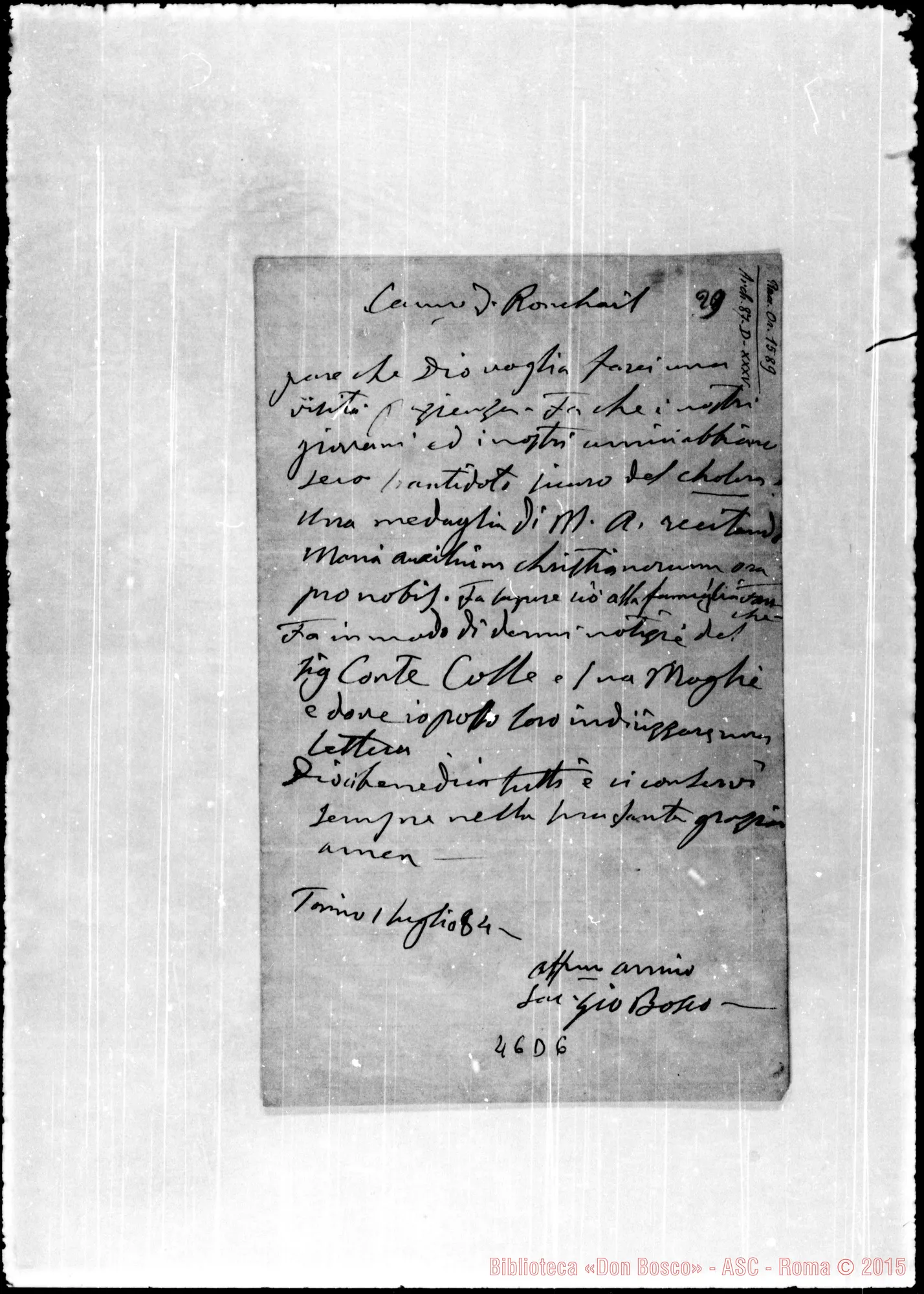 Fotogramma D 6 — Ronchail Giuseppe, sac. SDB