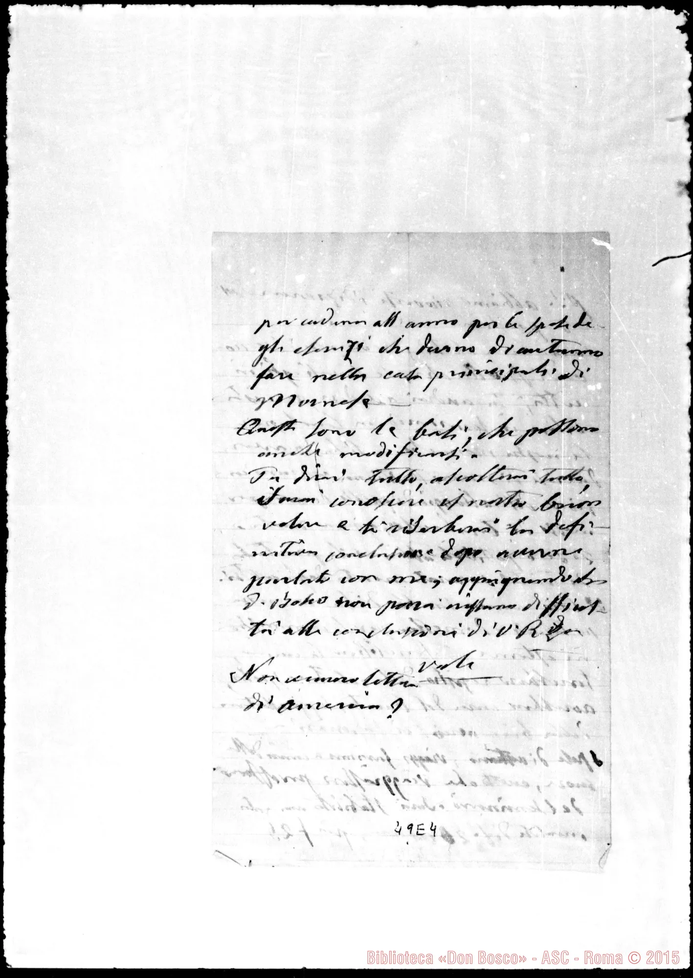 Fotogramma E 4 — Rua Michele, sac. SDB