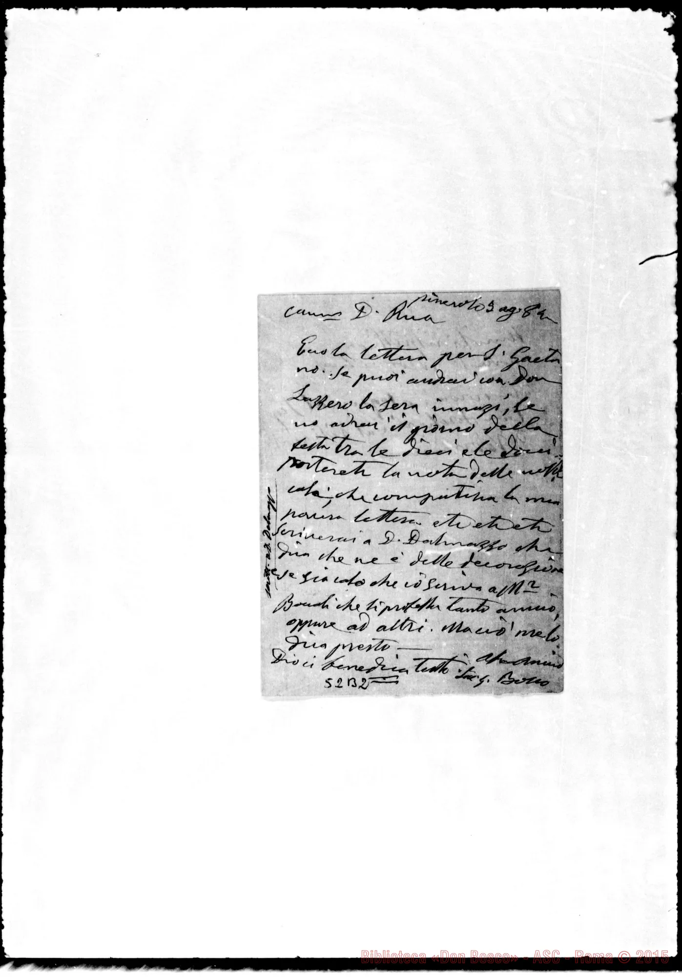 Fotogramma B 2 — Rua Michele, sac. SDB