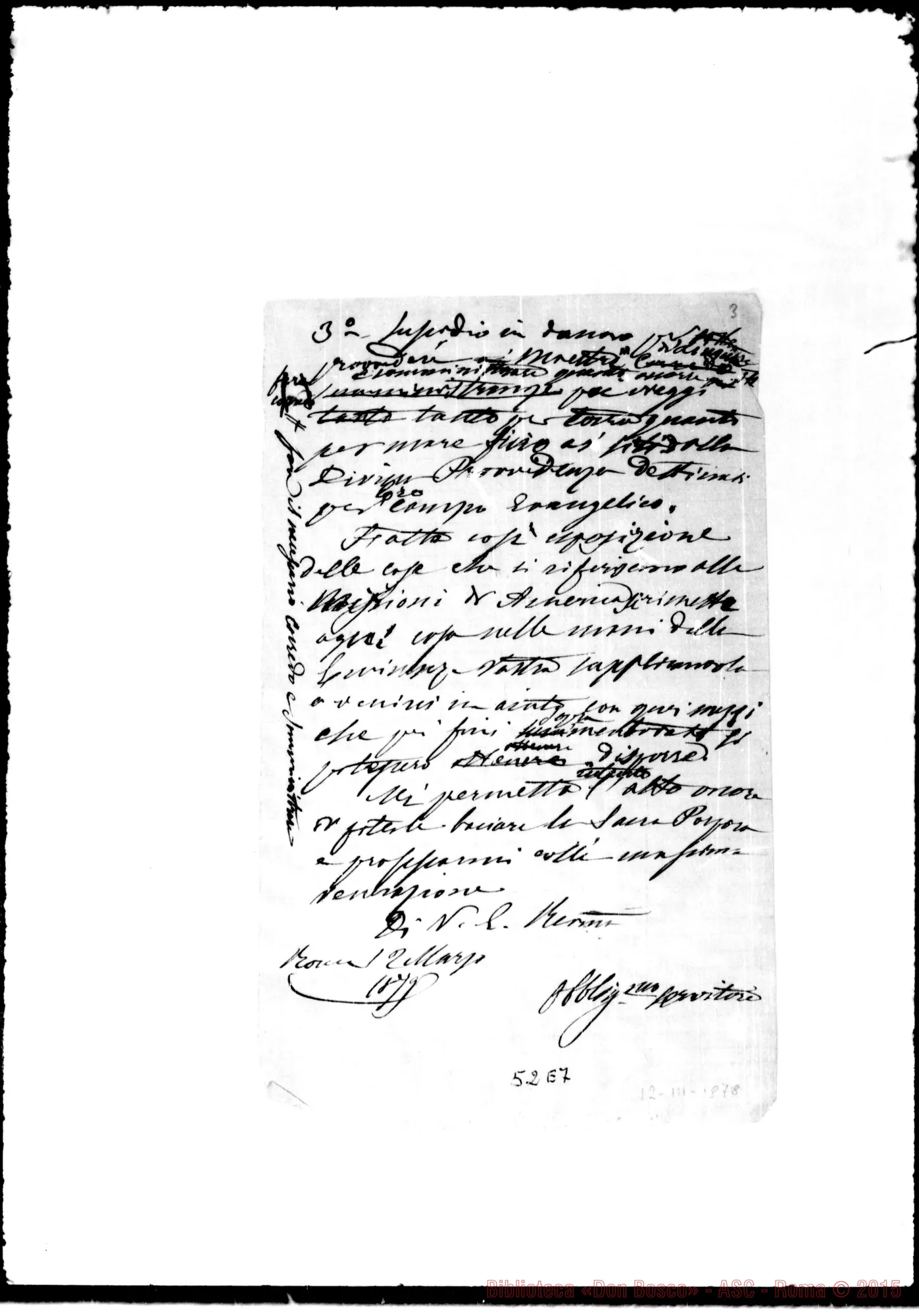 Fotogramma E 7 — Simeoni Giovanni, Card. Pref. della S.C. Propaganda Fide