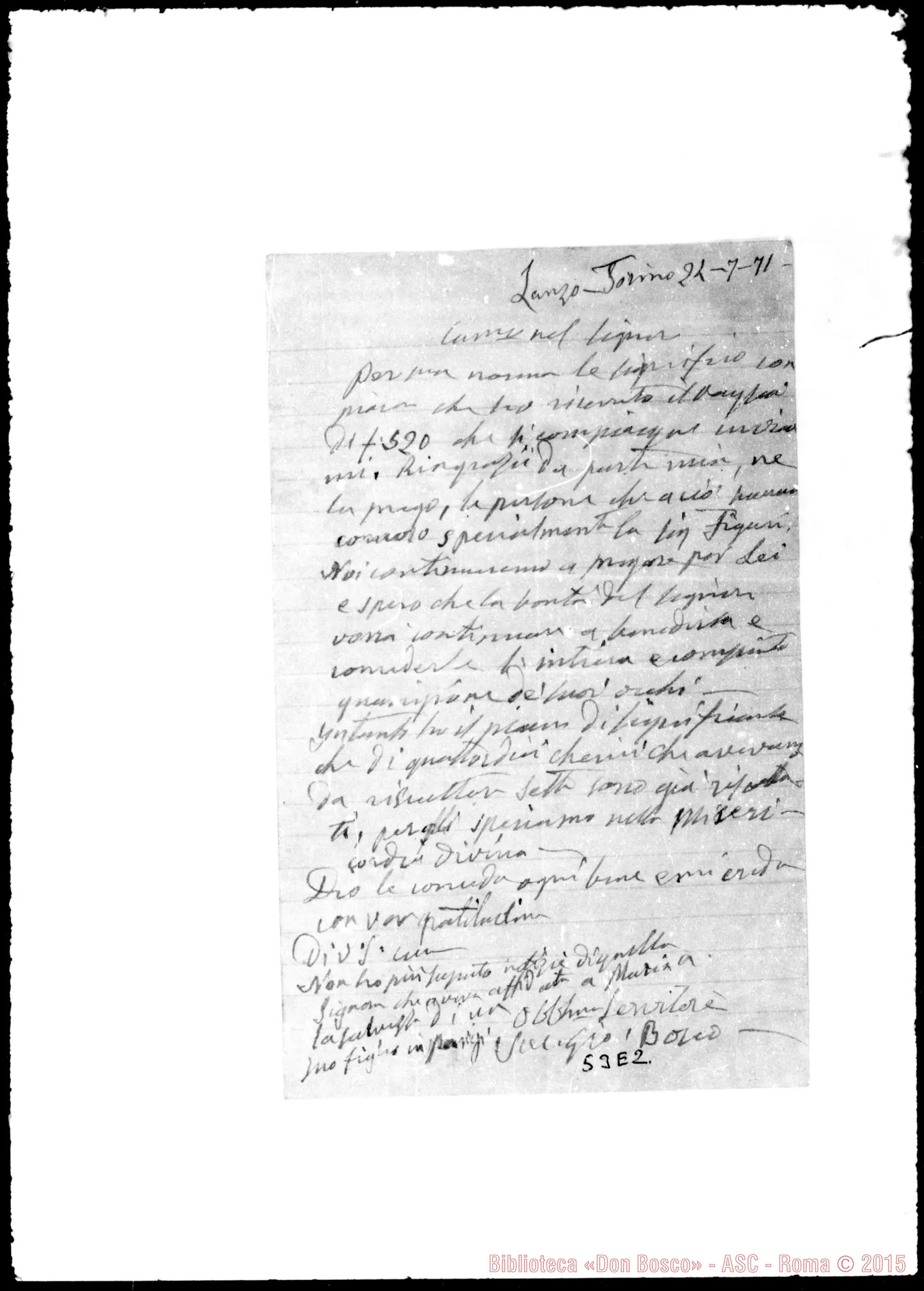 Fotogramma E 2 — Triboni, sac.