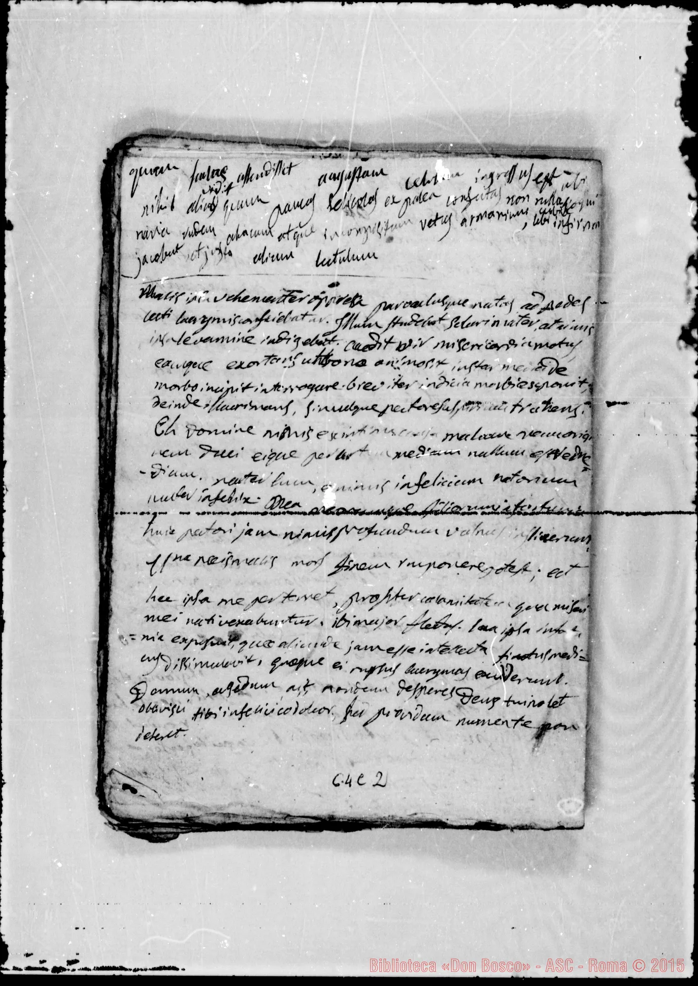 Fotogramma C 2 — Quaderno di latino: «Tandem aliquando…»