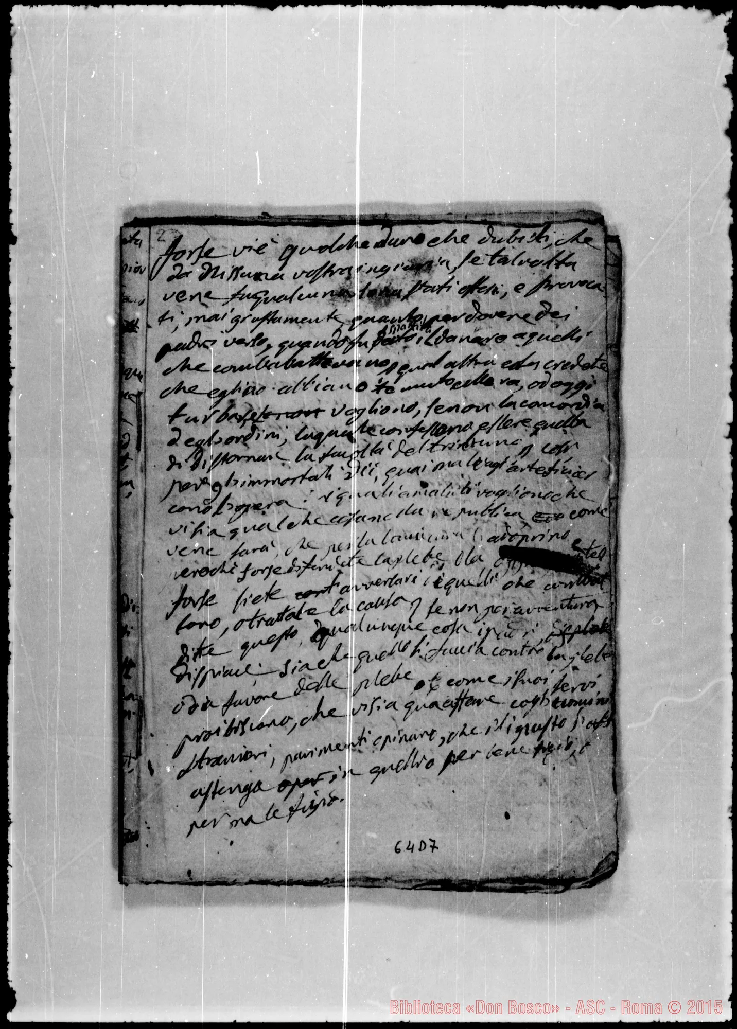 Fotogramma D 7 — Quaderno di latino: «Forse vi è…»
