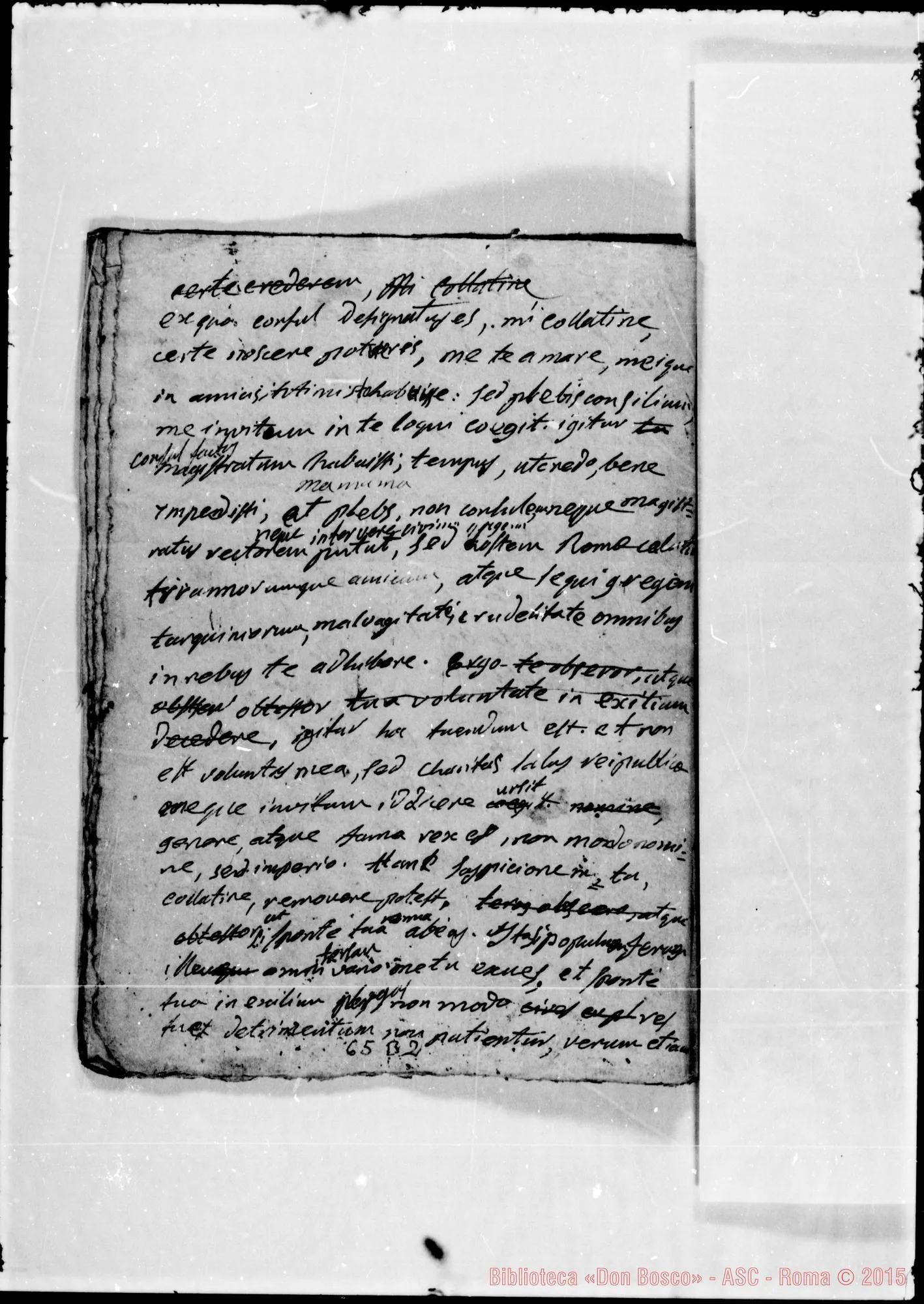 Fotogramma B 2 — Quaderno di latino: «Forse vi è…»
