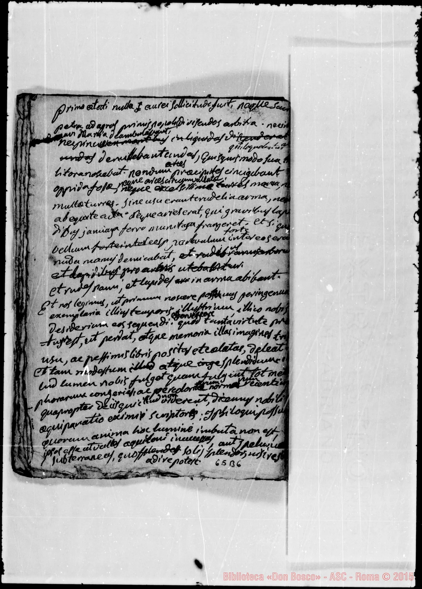 Fotogramma B 6 — Quaderno di latino: «Forse vi è…»