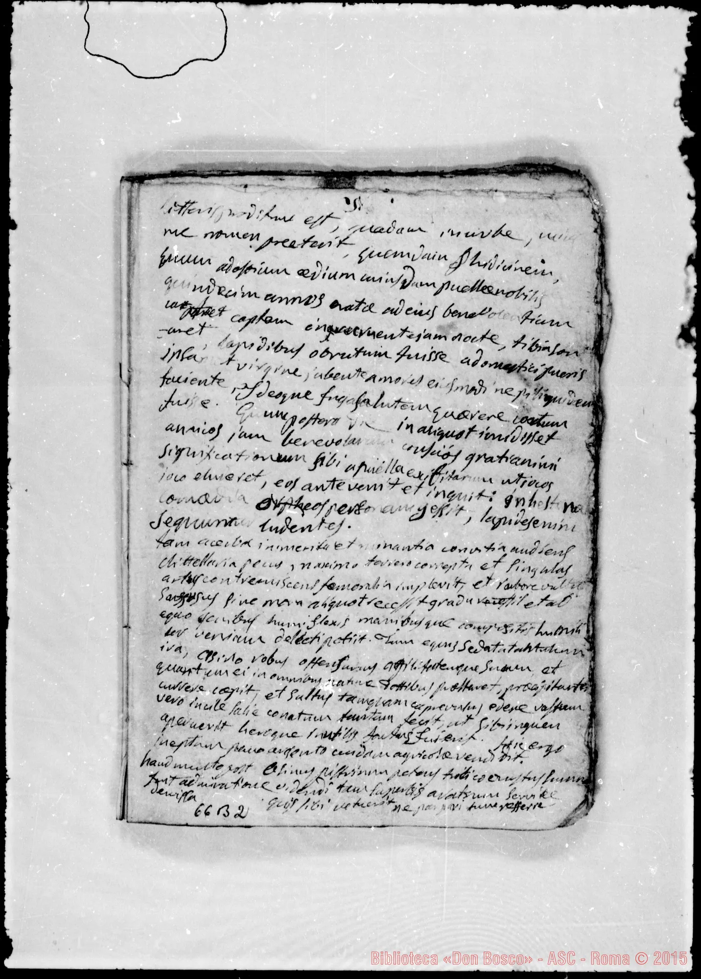 Fotogramma B 2 — Quaderno di versioni latine: «…malum ratio inducit ut cum…»
