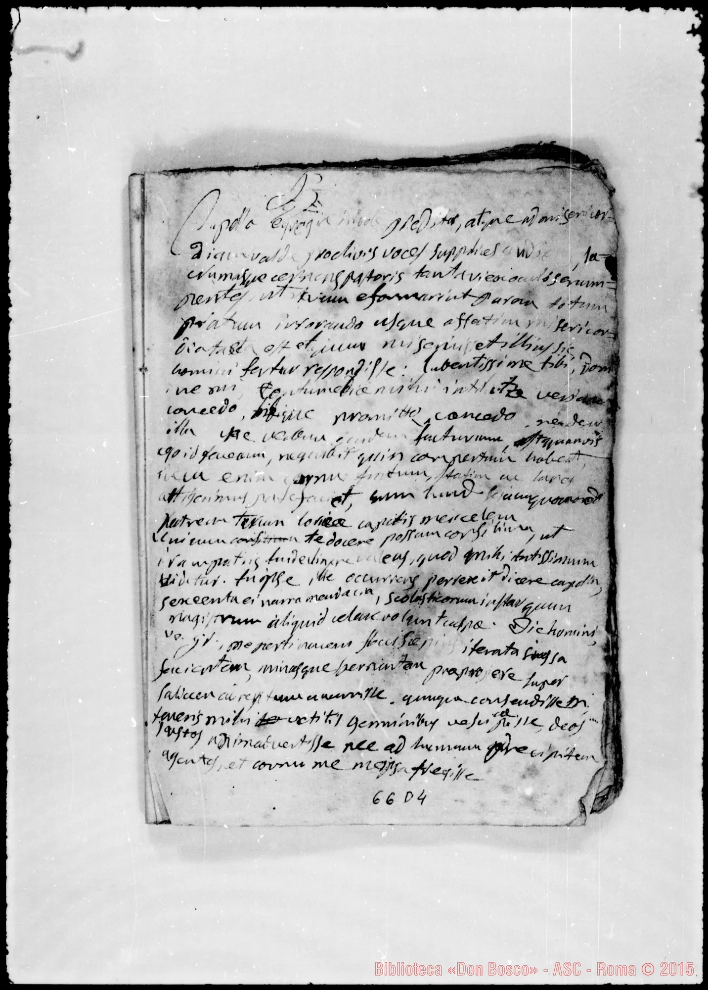 Fotogramma D 4 — Quaderno di versioni latine: «…malum ratio inducit ut cum…»