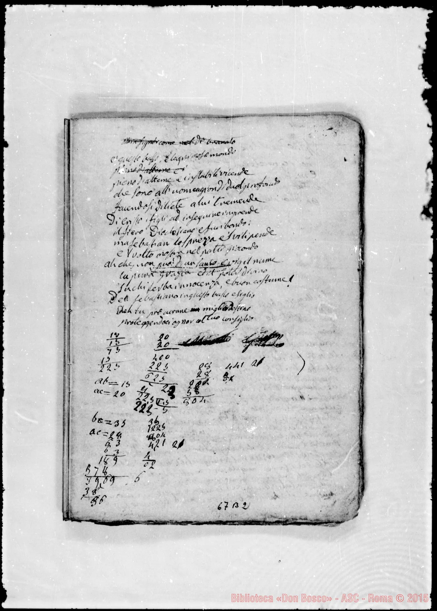 Fotogramma B 2 — Quaderni di Matematica: «La Matematica è la scienza di…»