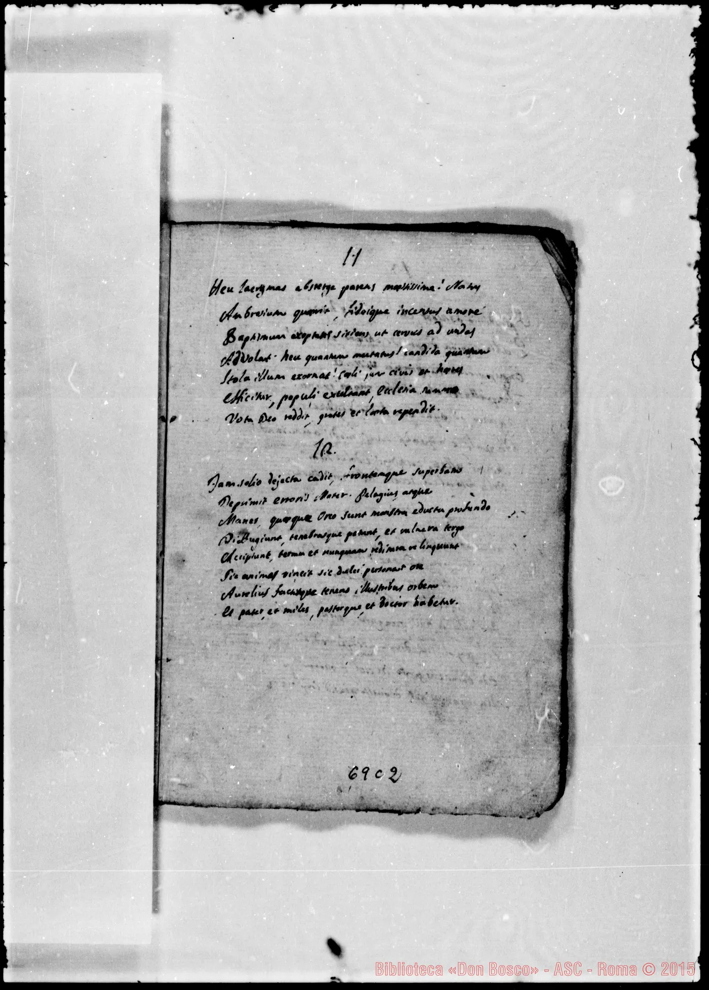 Fotogramma C 2 — «Sonetti III…» Sonetti ed altre composizioni poetiche