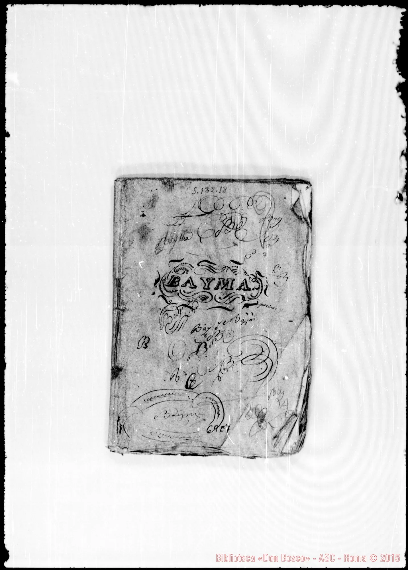 Fotogramma E 7 — Quaderno di poesie: «Bayma»