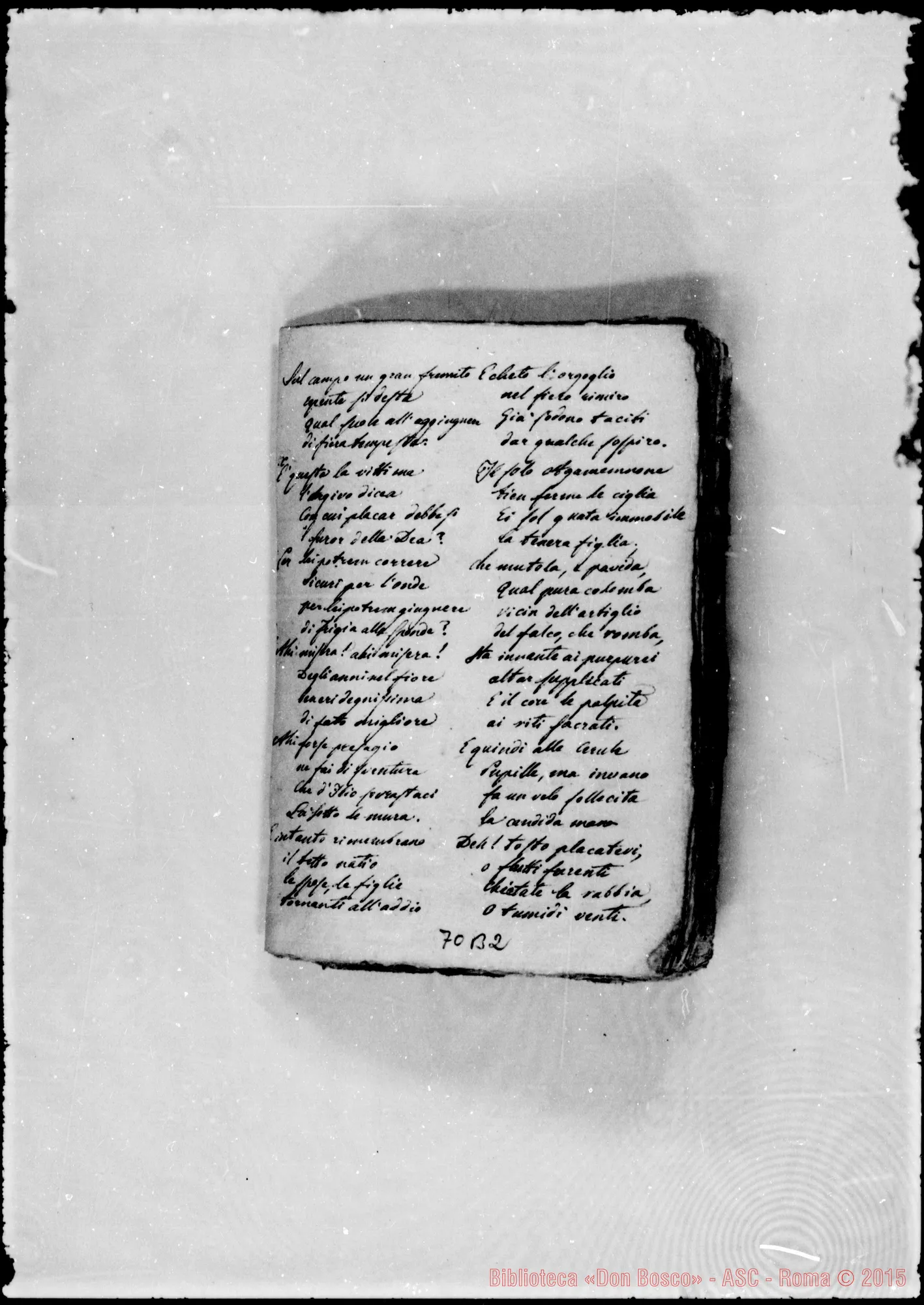 Fotogramma B 2 — Quaderno di poesie: «Bayma»
