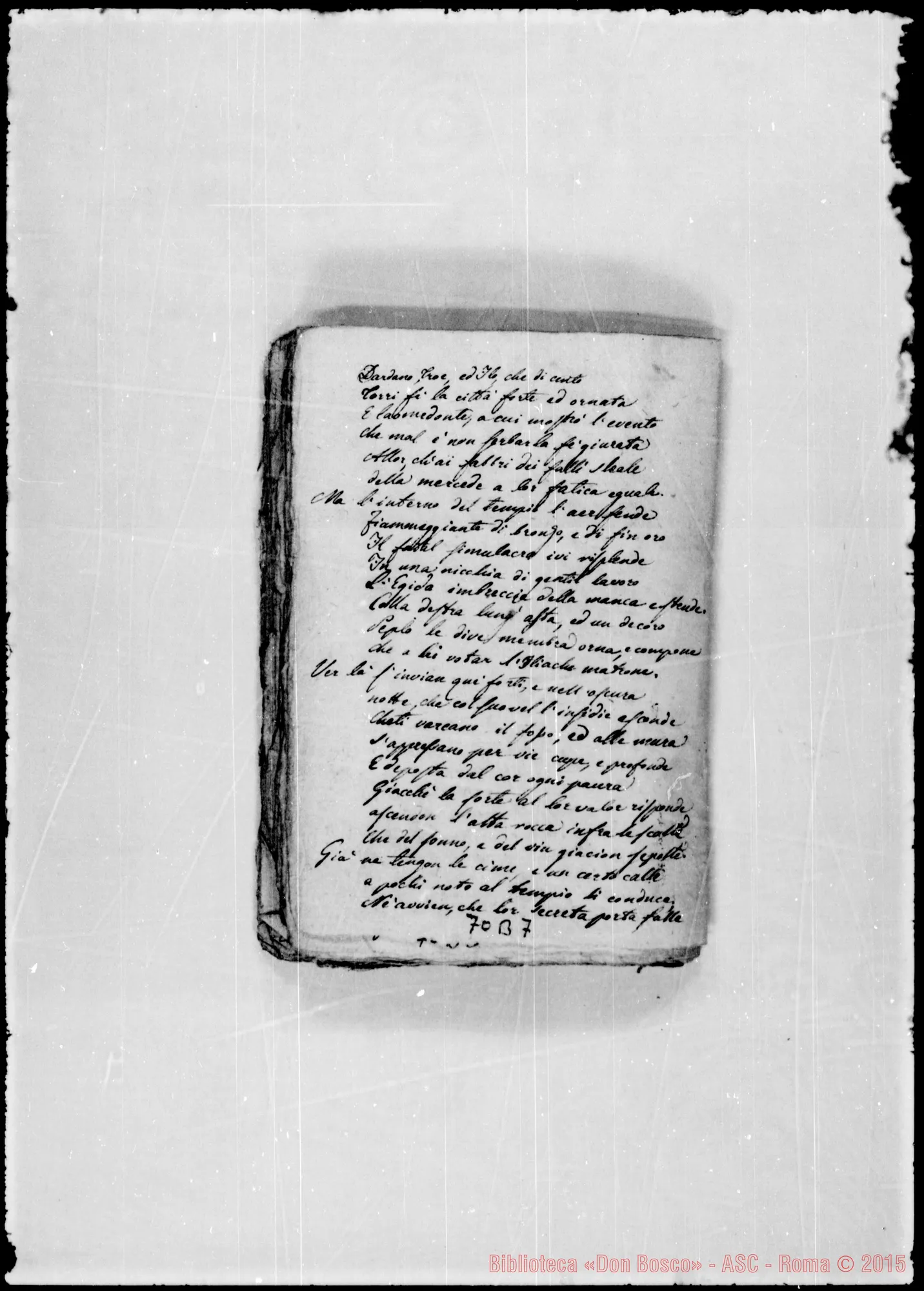 Fotogramma B 7 — Quaderno di poesie: «Bayma»