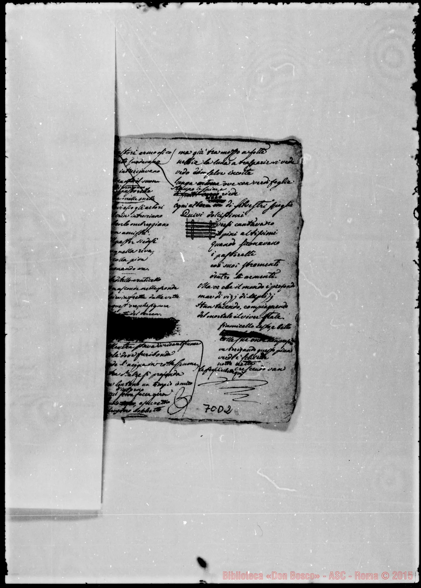 Fotogramma D 2 — Quaderno di poesie: «Bayma»