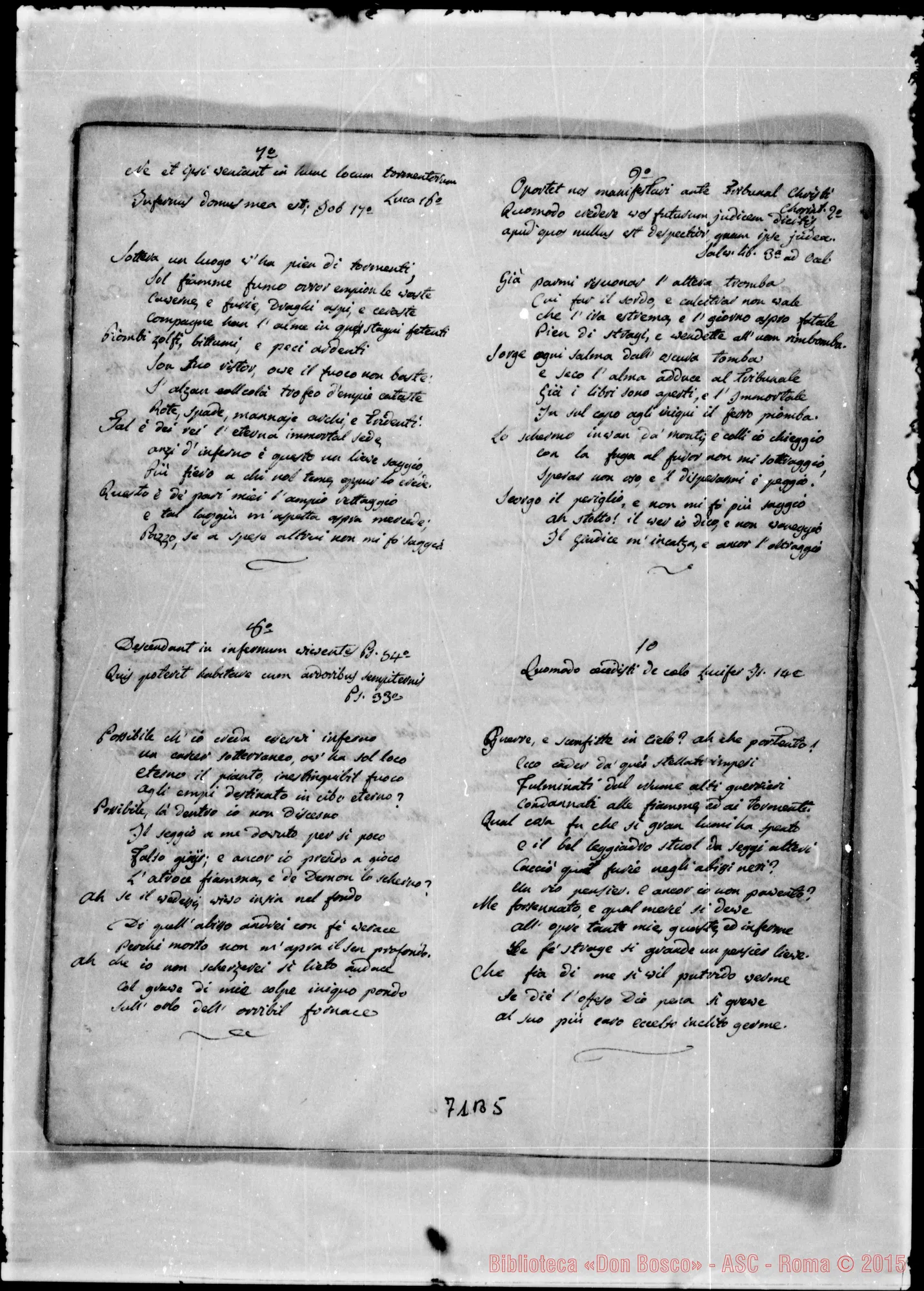 Fotogramma B 5 — «L’anima al riflesso delle Verità eterne». Ms. Bosco