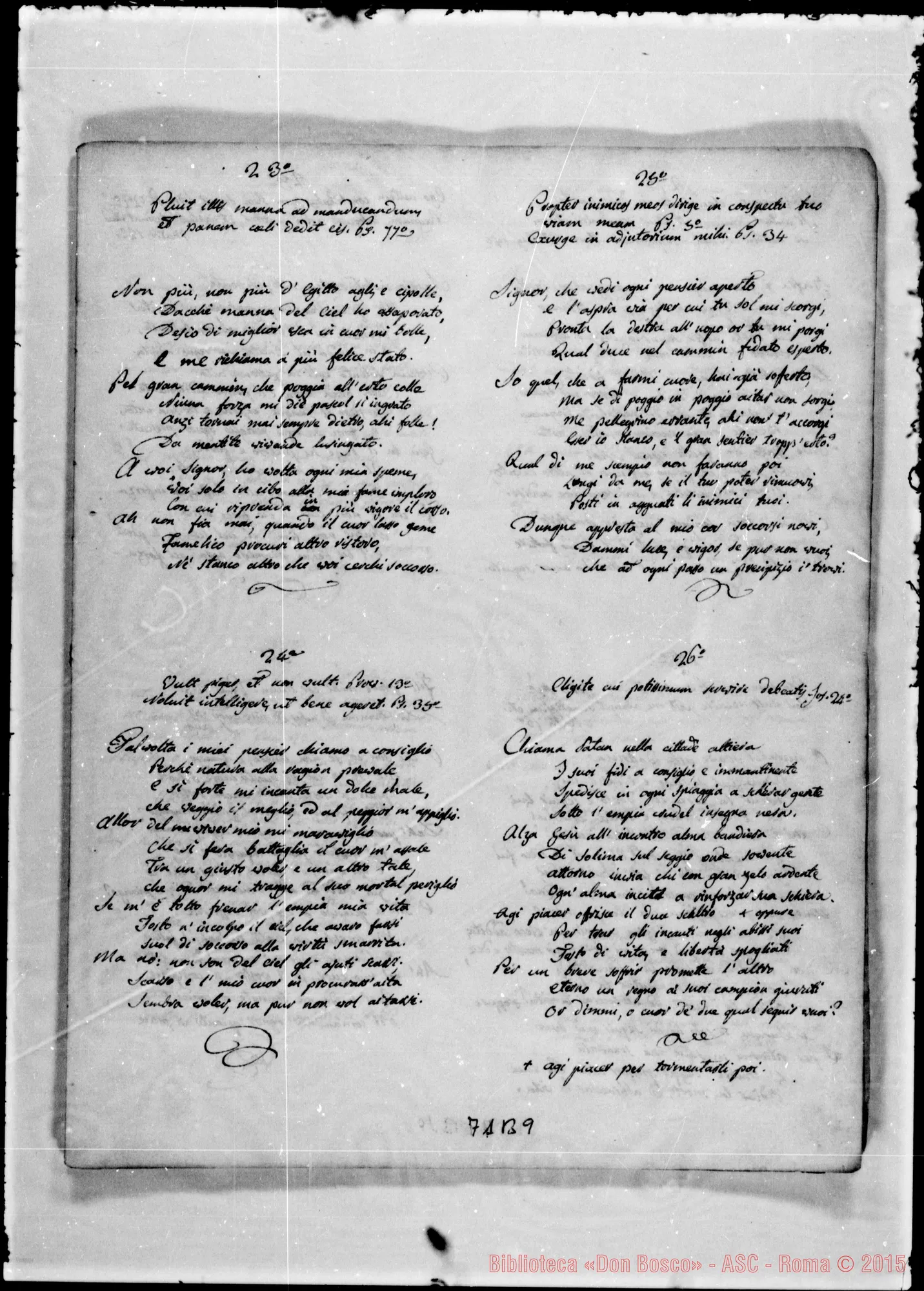 Fotogramma B 9 — «L’anima al riflesso delle Verità eterne». Ms. Bosco