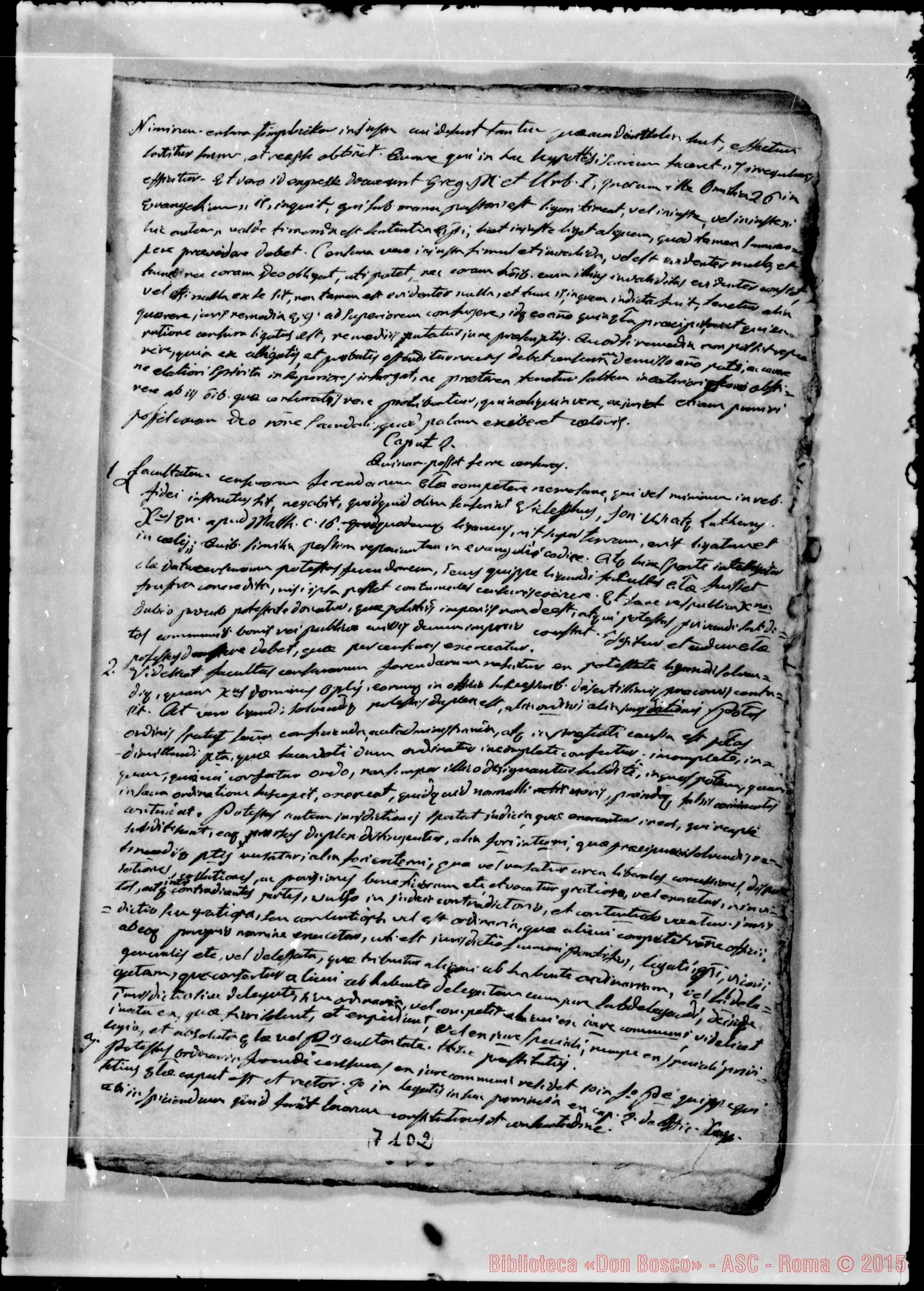 Fotogramma D 2 — «De censuris». Ms. Bosco