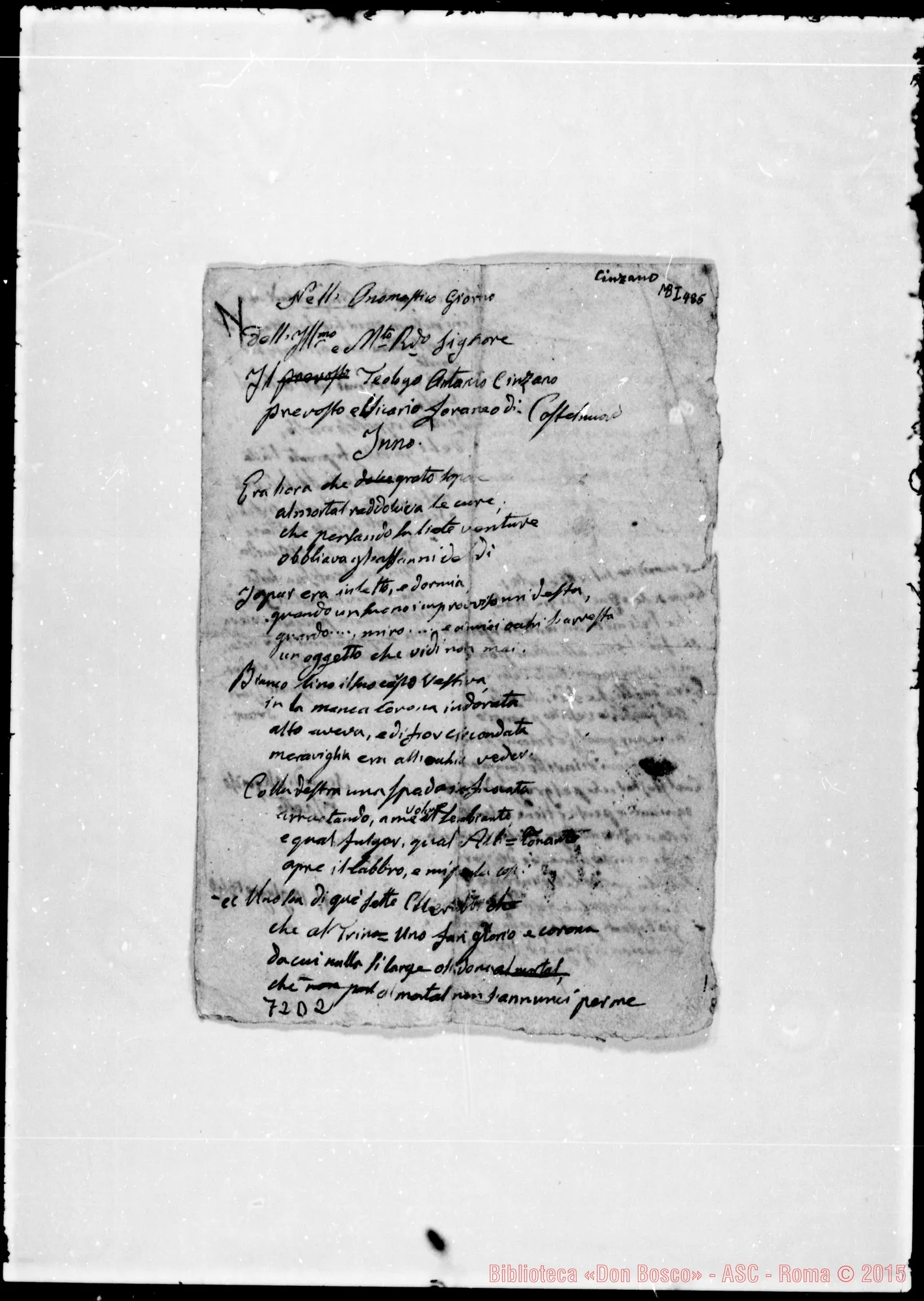 Fotogramma D 2 — «Nell’onomastico giorno…» 1840