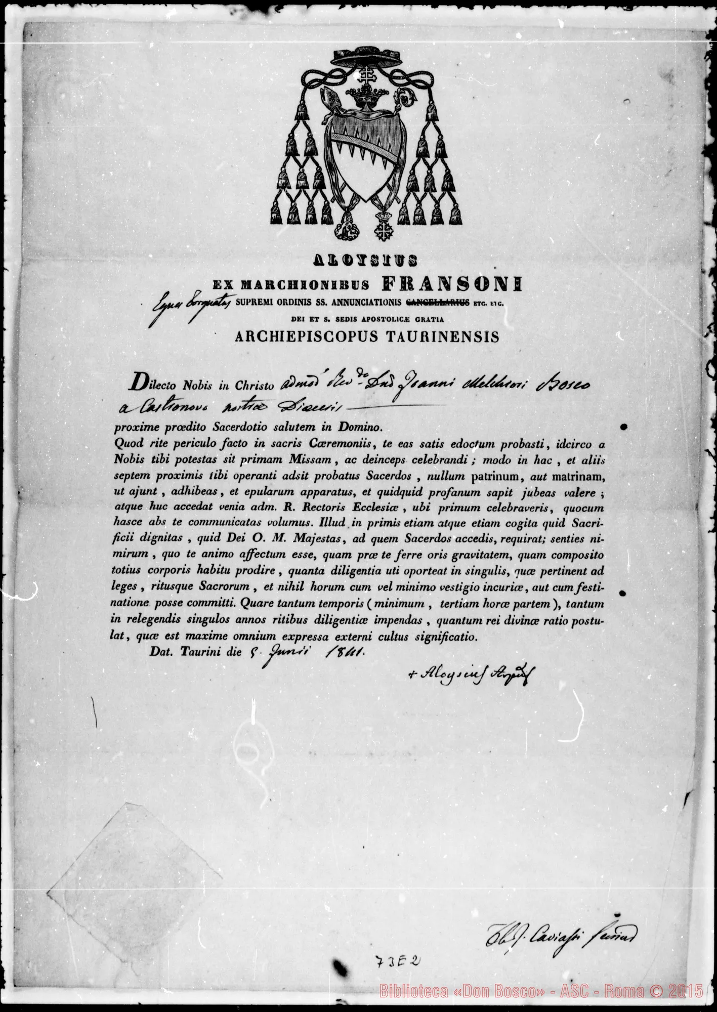 Fotogramma E 2 — Caelebret Facoltà speciali: