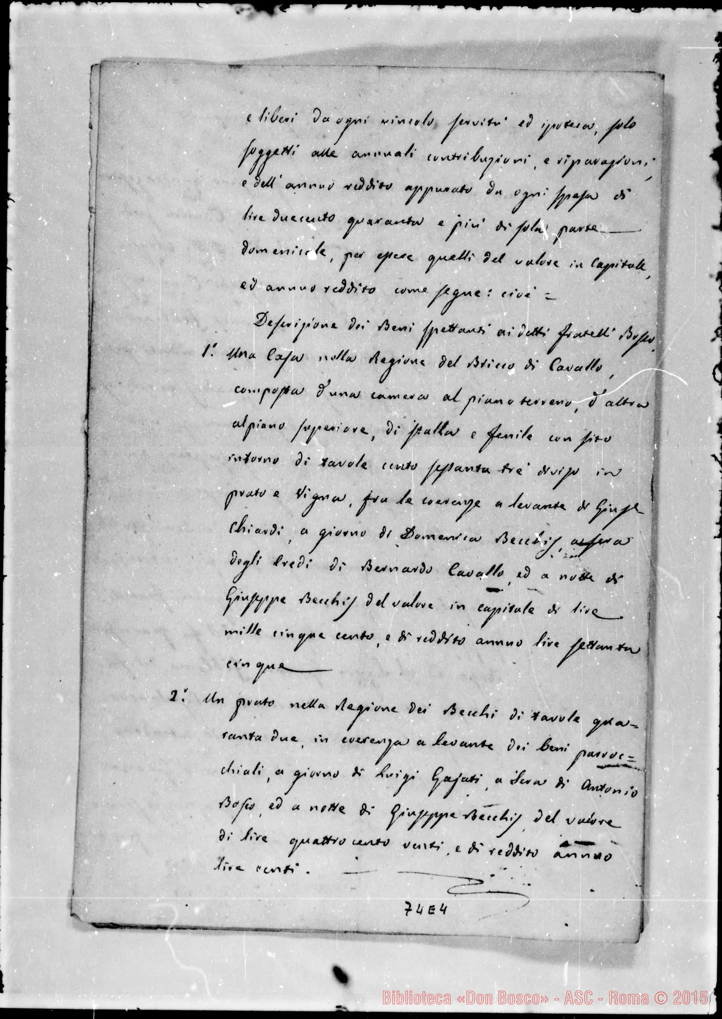 Fotogramma E 4 — Testimoniales Informationum cum peritorum iudicio