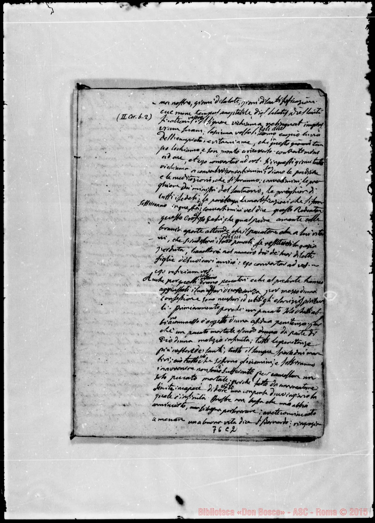 Fotogramma C 2 — «Introduzione». Ms. Bosco, 2-4-1842