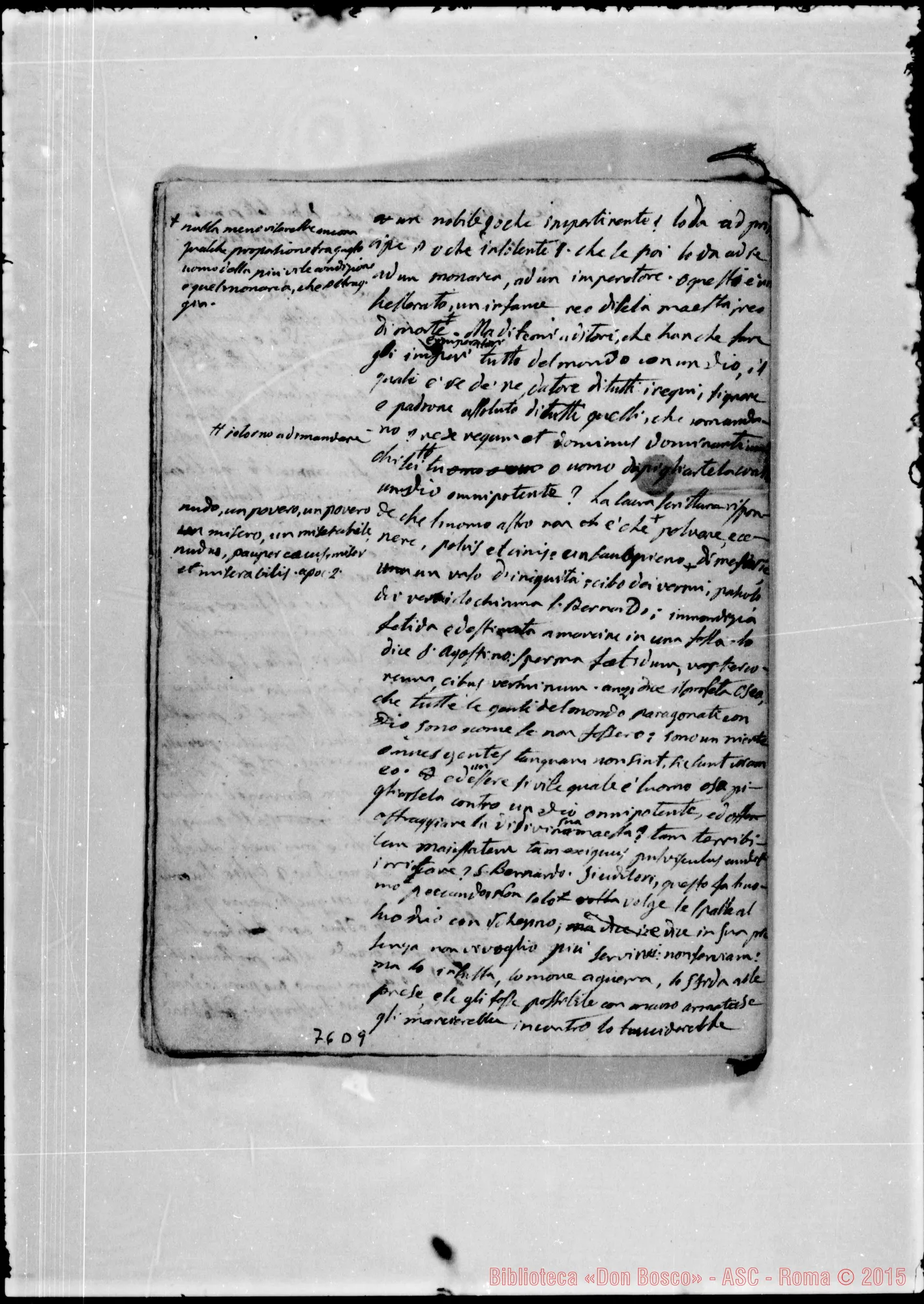 Fotogramma D 9 — «Peccato mortale. Allorché…» Ms. Bosco, 17-4-1842