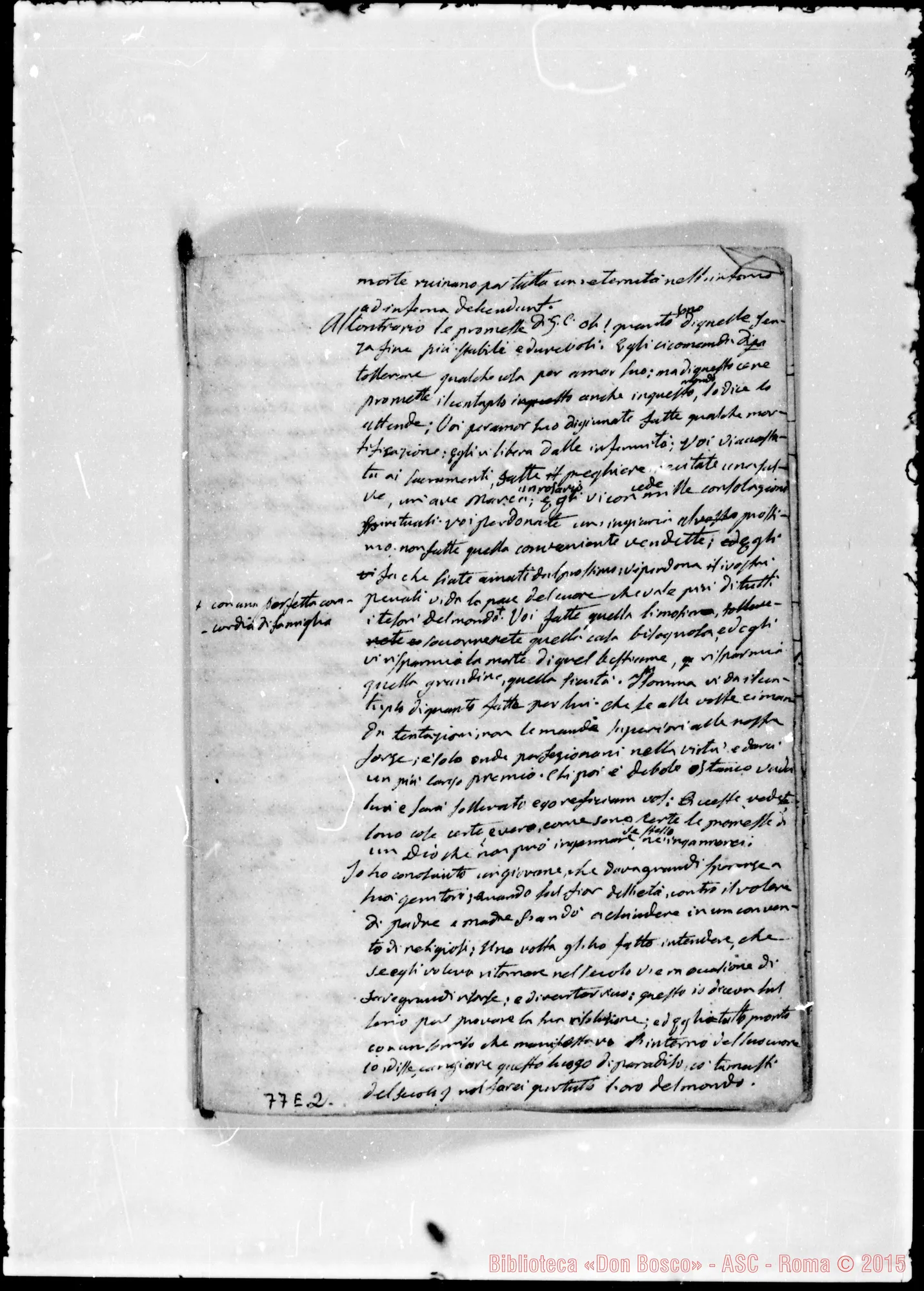 Fotogramma E 2 — «I due stendardi…» Ms. Bosco, 23-7-1842