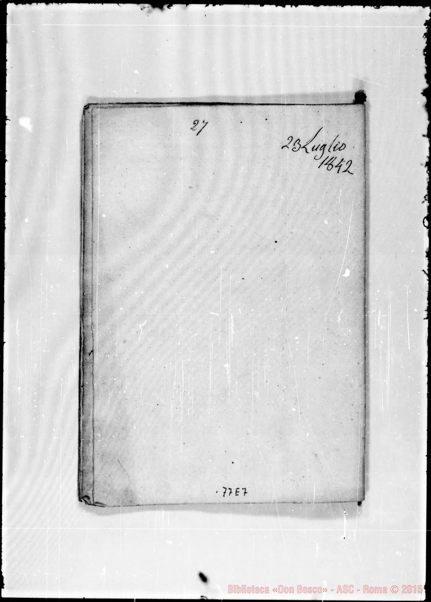 Fotogramma E 7 — «I due stendardi…» Ms. Bosco, 23-7-1842