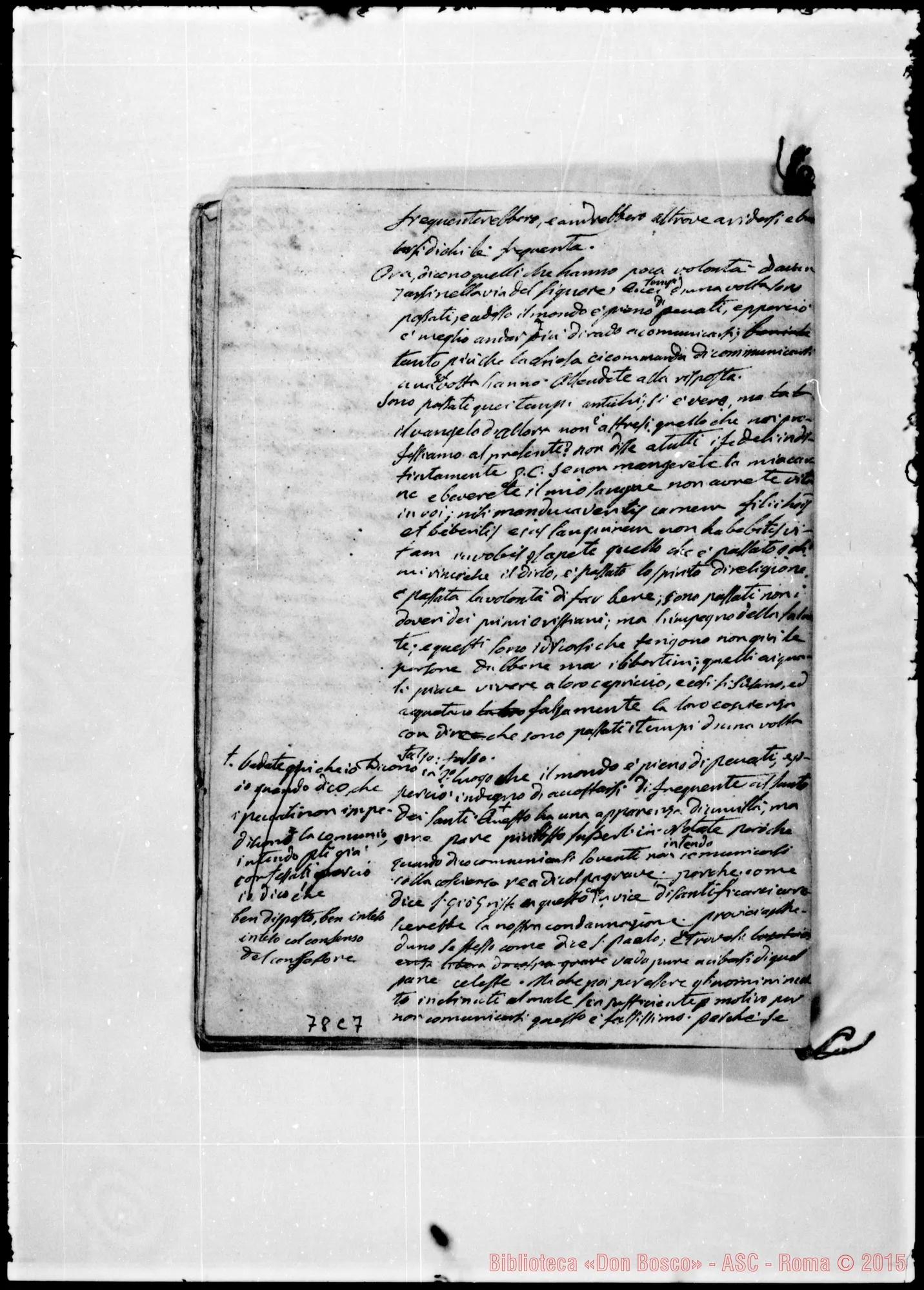 Fotogramma C 7 — «Il profeta Geremia…» Ms. Bosco, 22-8-1842