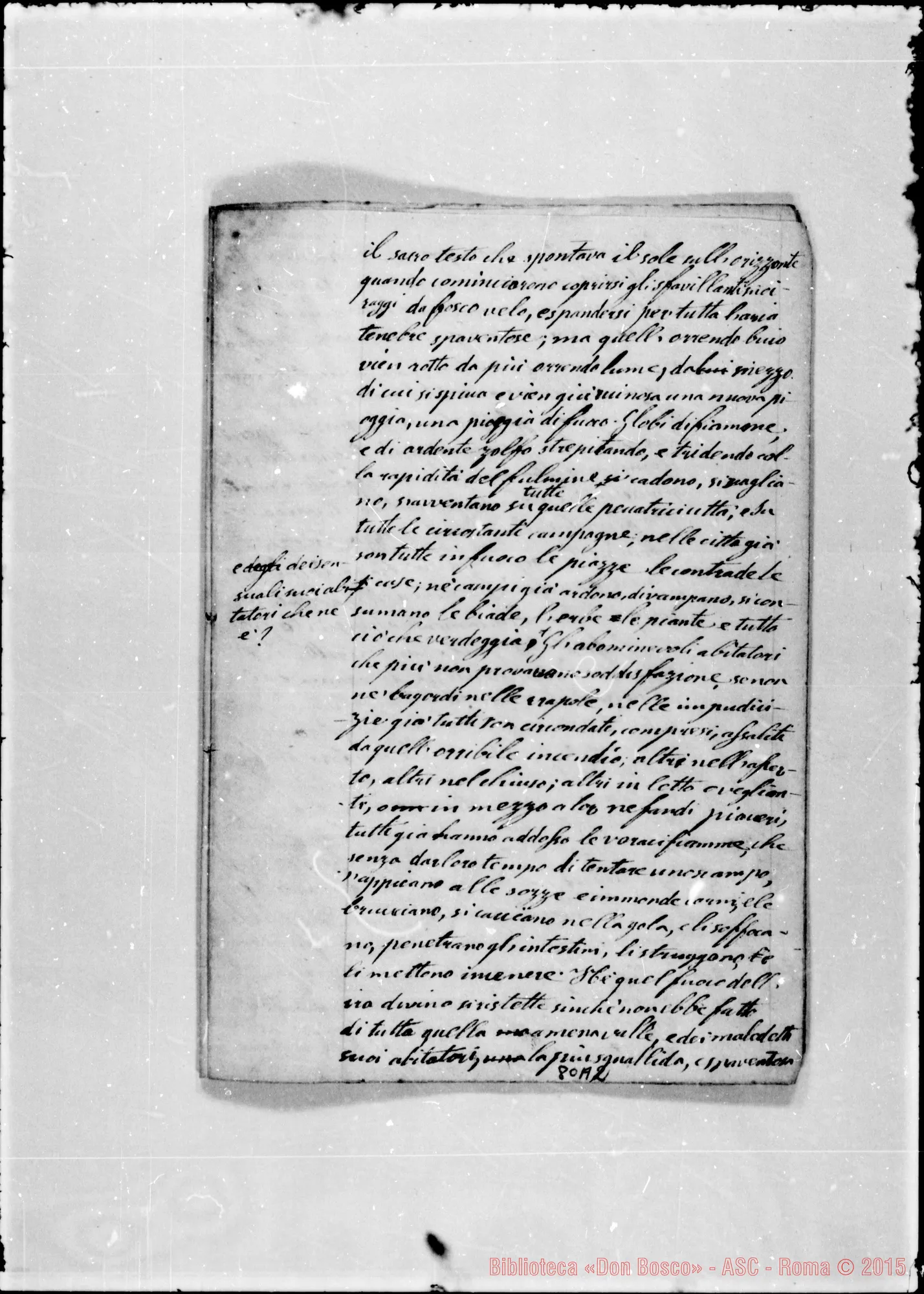 Fotogramma A 2 — «Non moechaberis…» Ms.