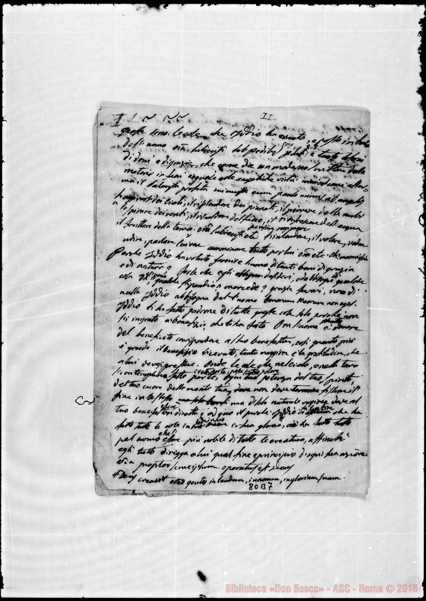 Fotogramma B 7 — «Ibit homo in domum aeternitatis… » Ms. Bosco