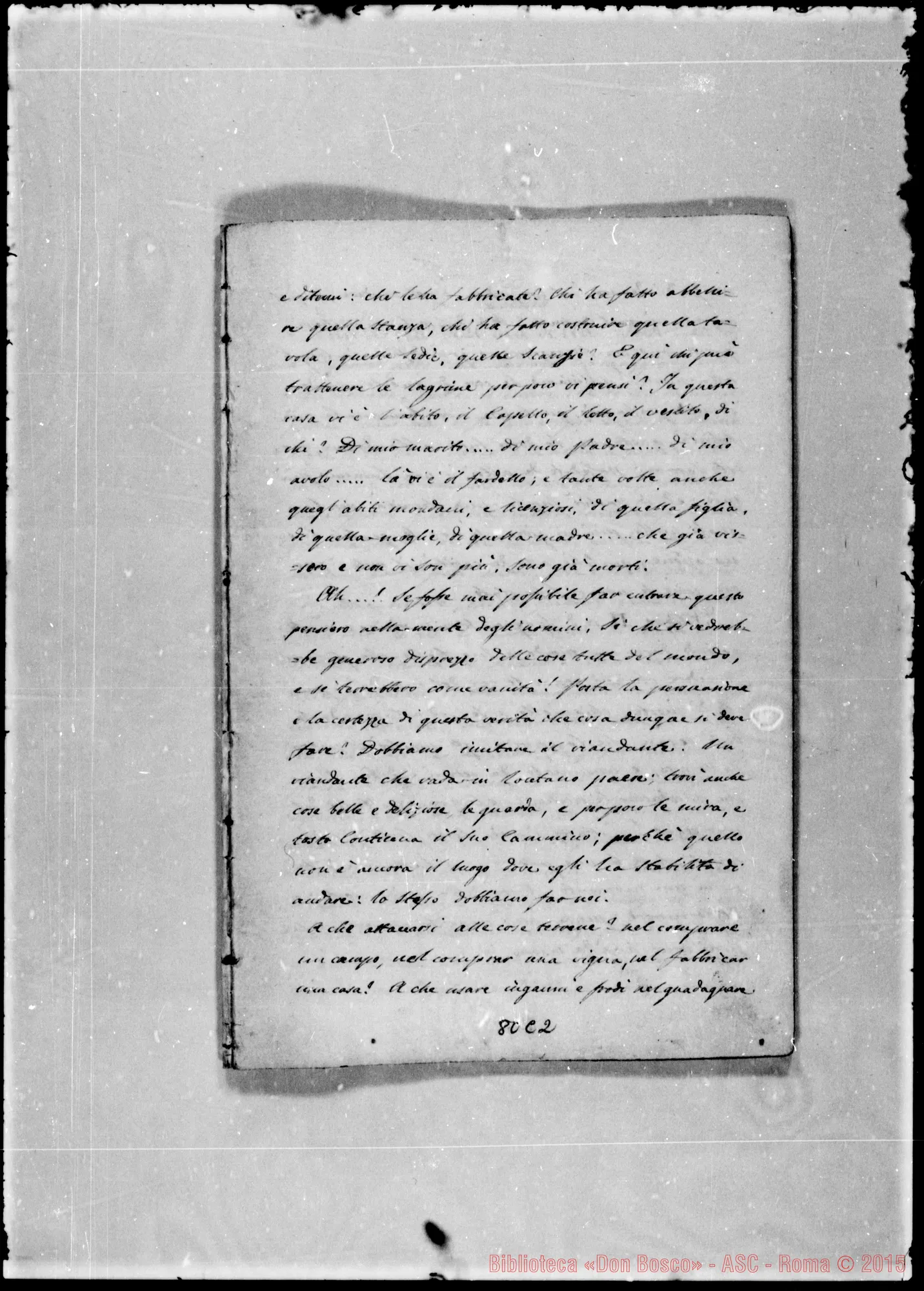 Fotogramma C 2 — «…Se gli uomini avessero sempre…» Ms.