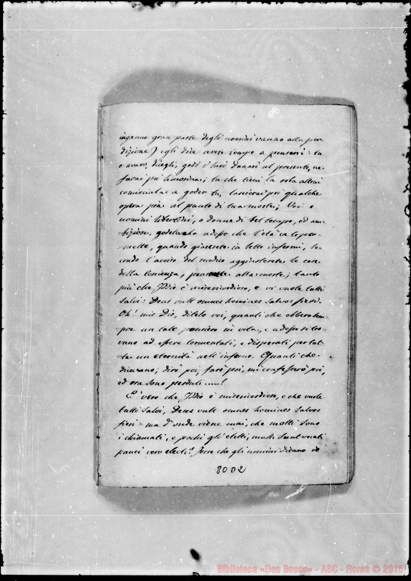 Fotogramma D 2 — «…Se gli uomini avessero sempre…» Ms.