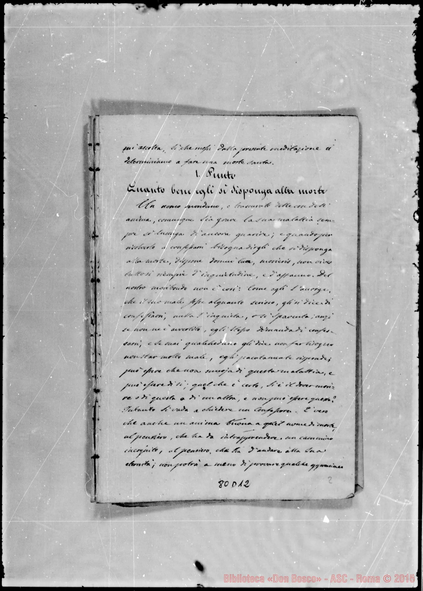 Fotogramma D 12 — Morte del giusto: «…È veramente spaventosa…» Ms.