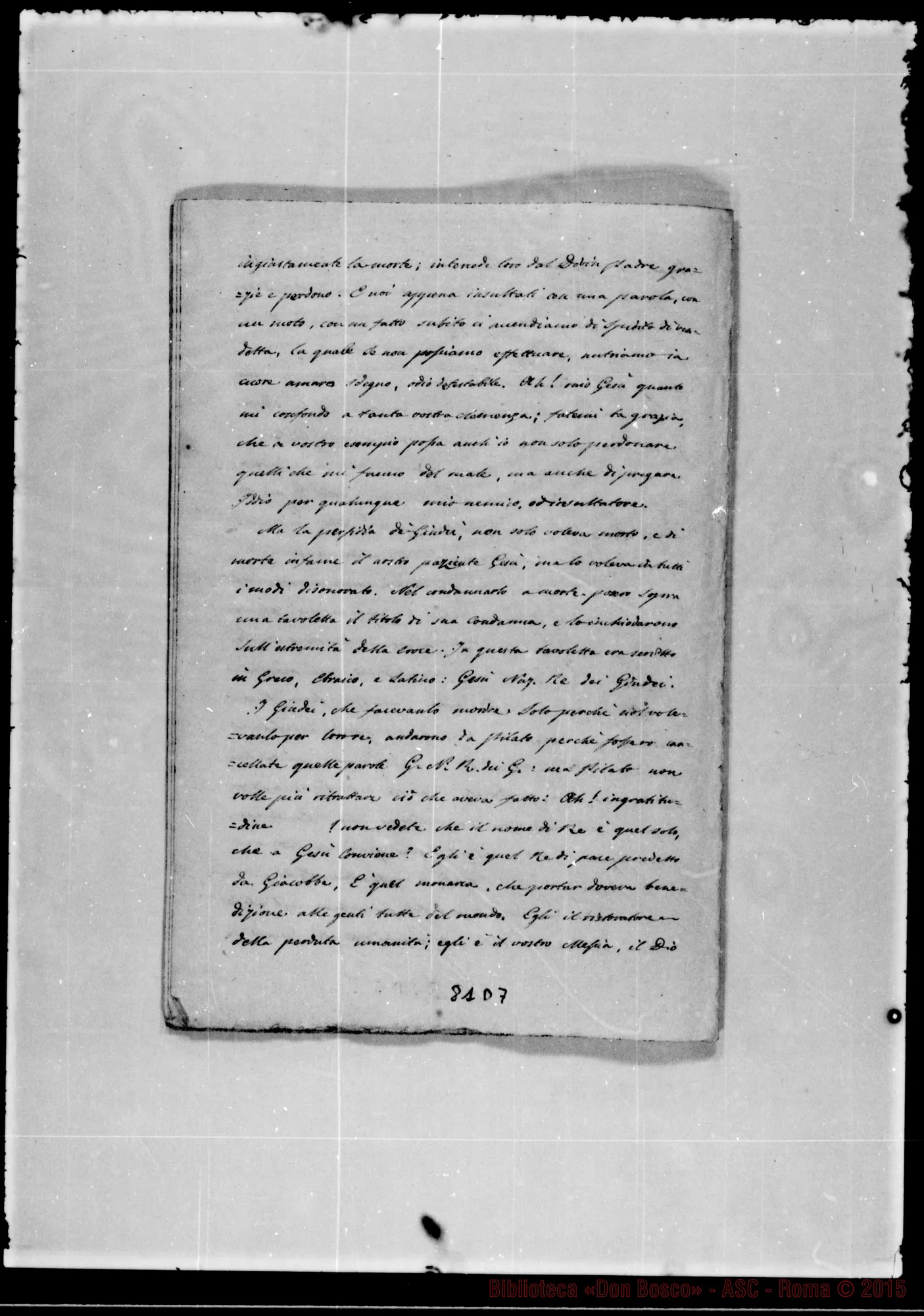 Fotogramma D 7 — «Crocifissione». Ms.