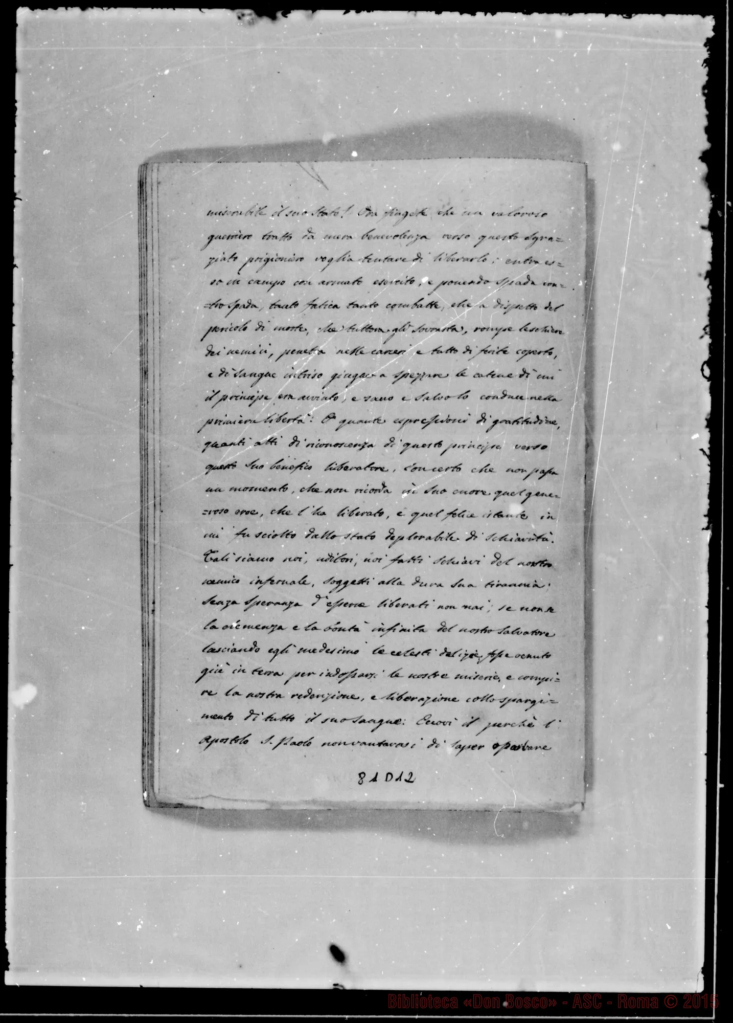 Fotogramma D 12 — «Gesù nell’orto». Ms.