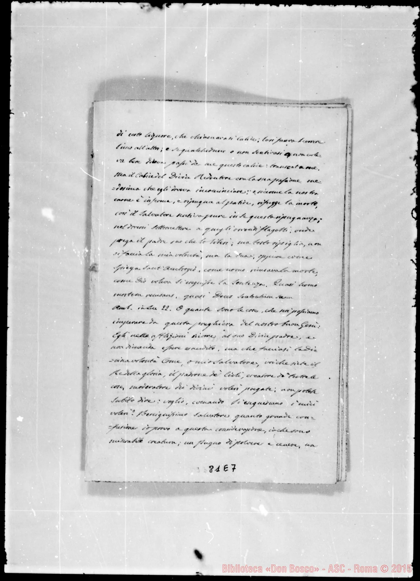 Fotogramma E 7 — «Gesù nell’orto». Ms.