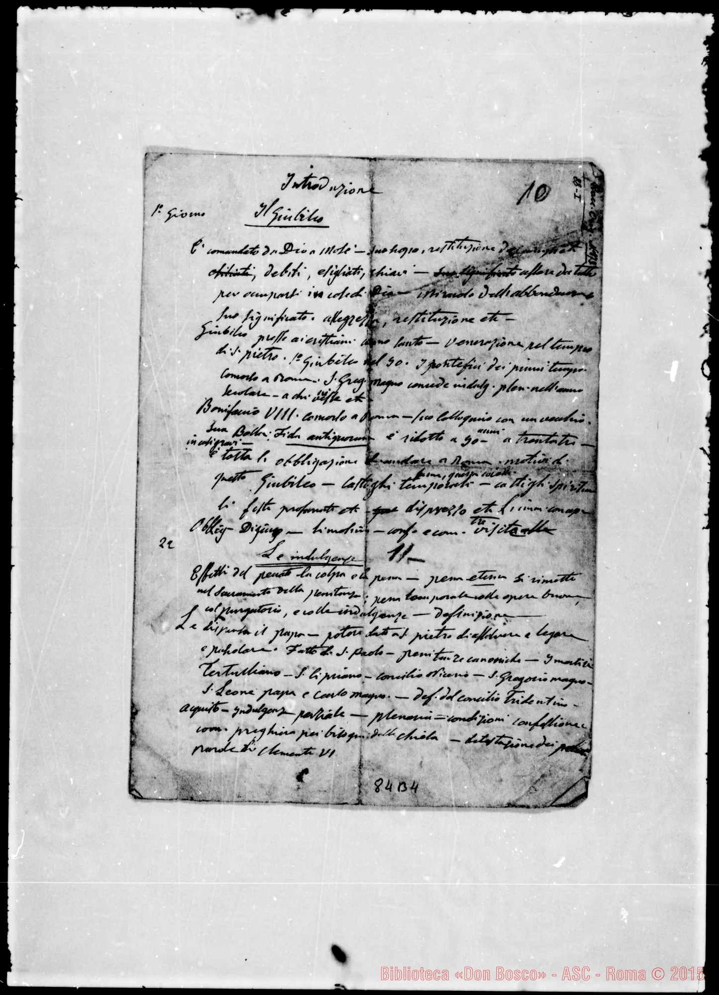 Fotogramma B 4 — «Schemi per esercizi ai giovani». Ms. Bosco