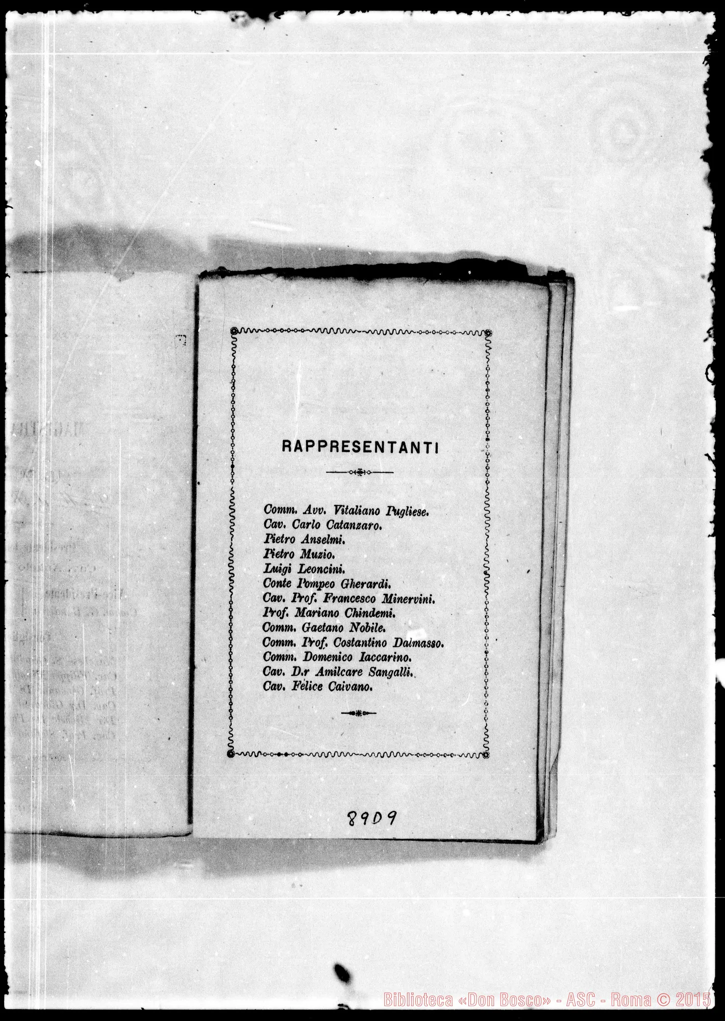 Fotogramma D 9 — Aggregazione alla Reale Associazione dei benemeriti italiani. Statuti (ASC 000112) 0005.- Don Bosco E i Protestanti (ASC 127)